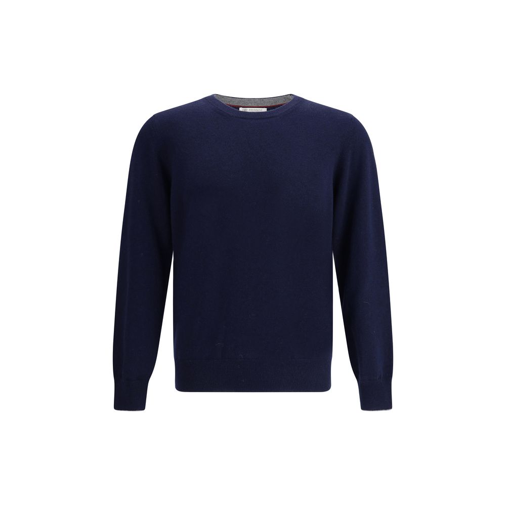 Brunello Cucinelli Blue Cashmere Sweater