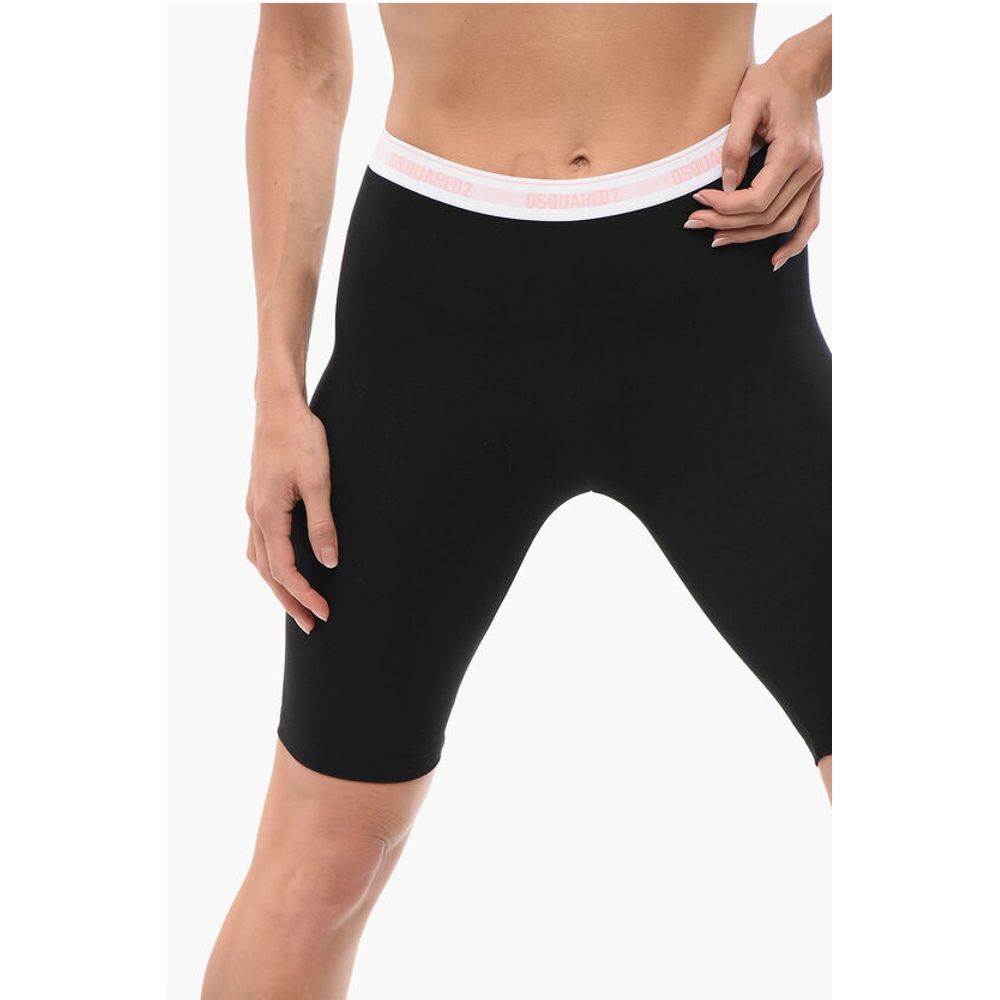 Dsquared² Underwear Biker Leggings with Logoed Waistband