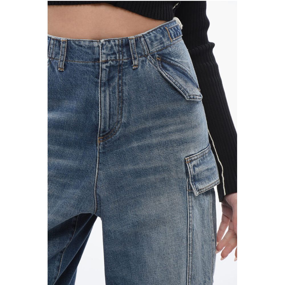 Dior Cropped Fit Cargo Denims with Martingales 24cm