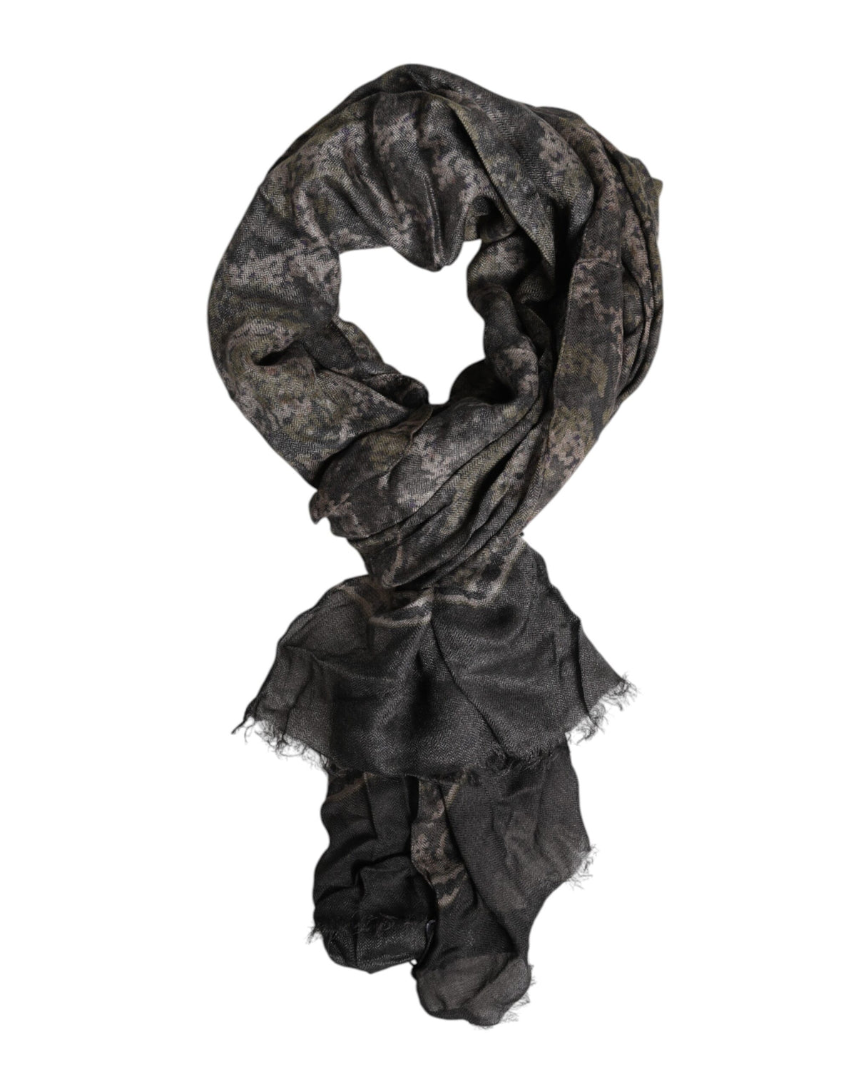Dolce & Gabbana Camouflage Neck Warmer Wrap Foulard Scarf