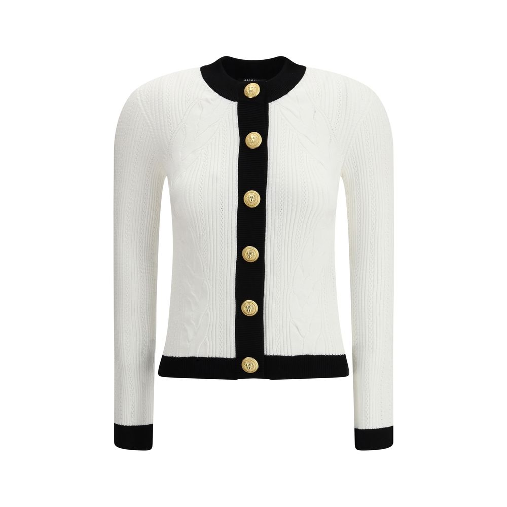 Balmain Contrast trim Cardiga