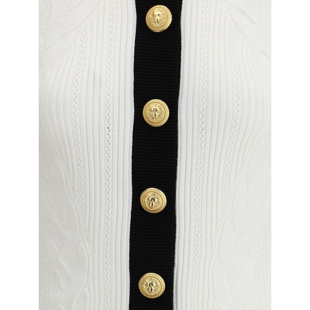 Balmain Contrast trim Cardiga