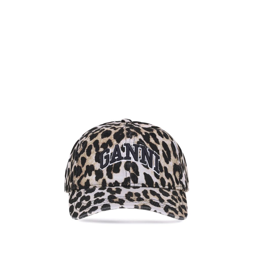 Ganni Multicolor Cotton Cap (Baseball Hat)