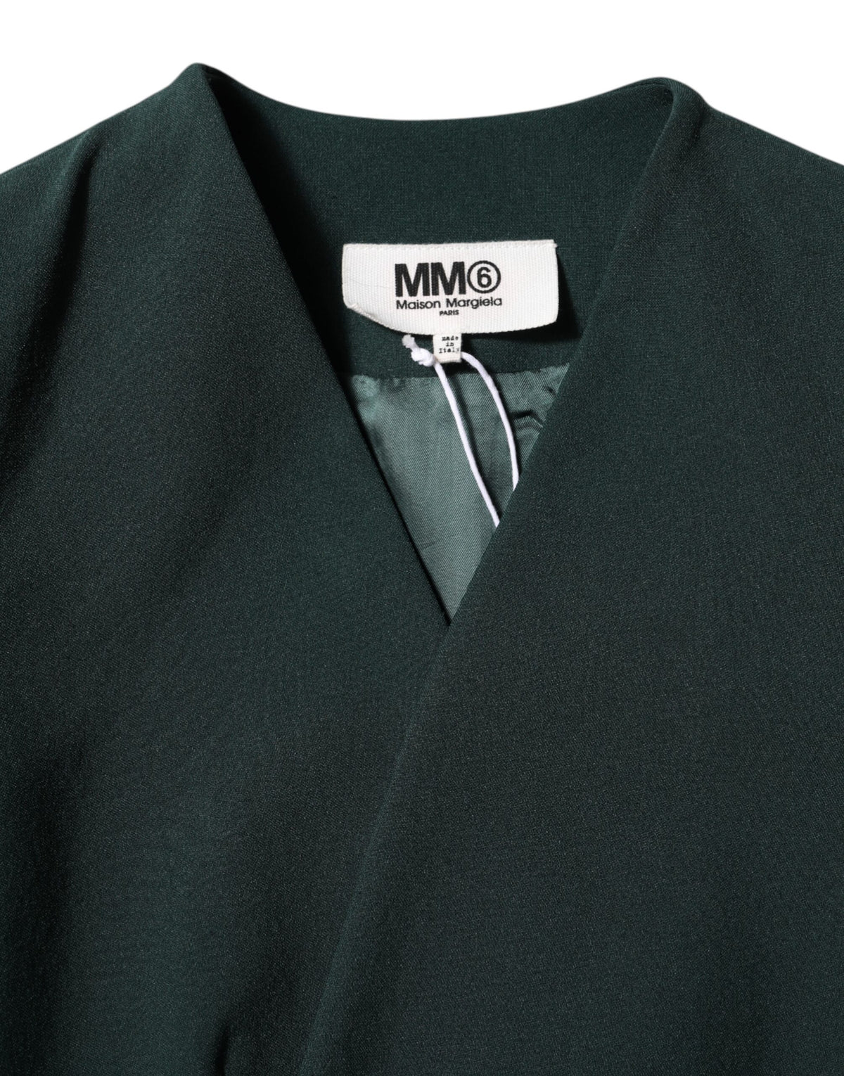 Maison Margiela Green Single Breasted One Button Coat Jacket