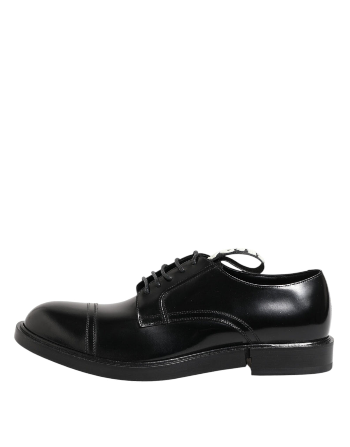Dolce & Gabbana Black Leather Dress Lace Up Men Formal Shoes
