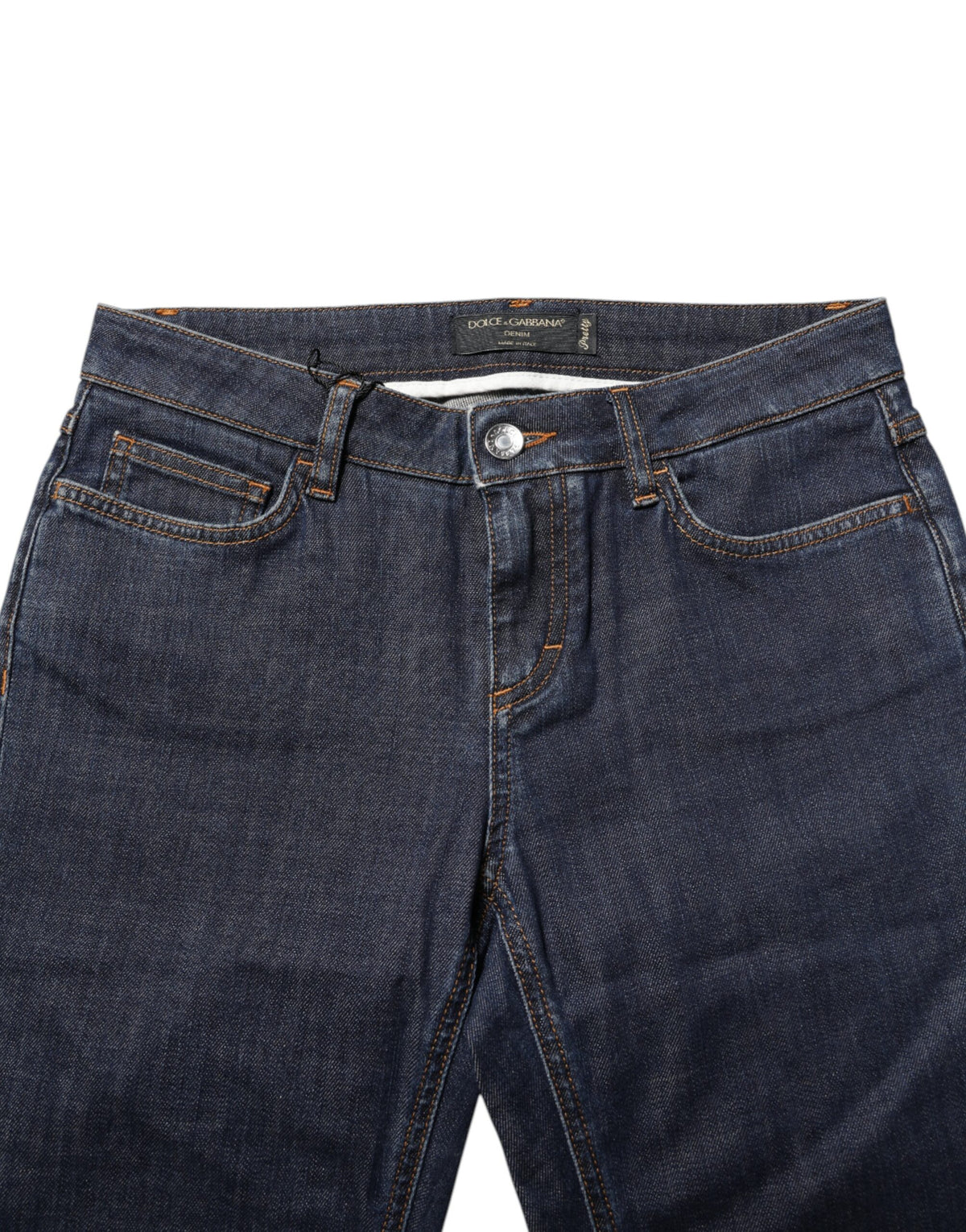 Dolce & Gabbana Blue Skinny Cotton Mid Waisted Denim Jeans