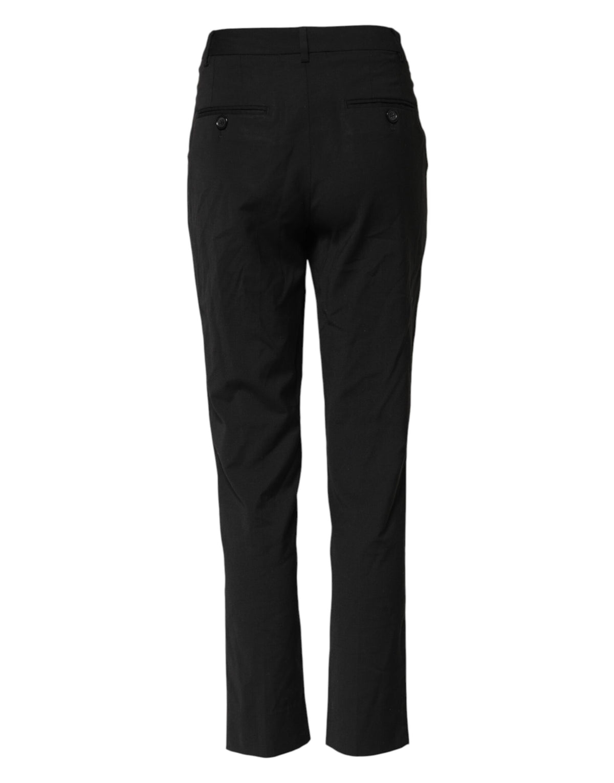 Dolce & Gabbana Black STAFF High Waist Tapered Pants