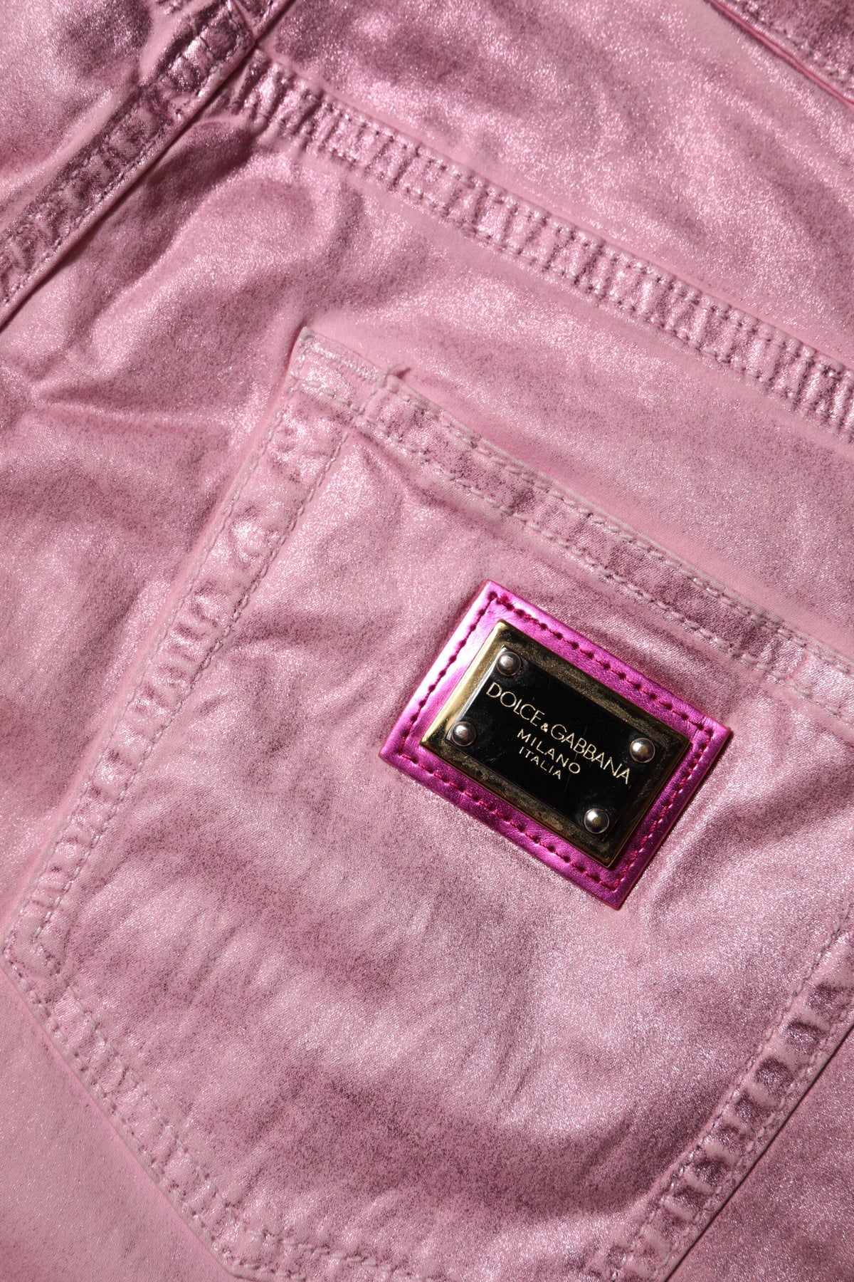 Dolce & Gabbana Pink GRACE High Waisted Skinny Denim Jeans