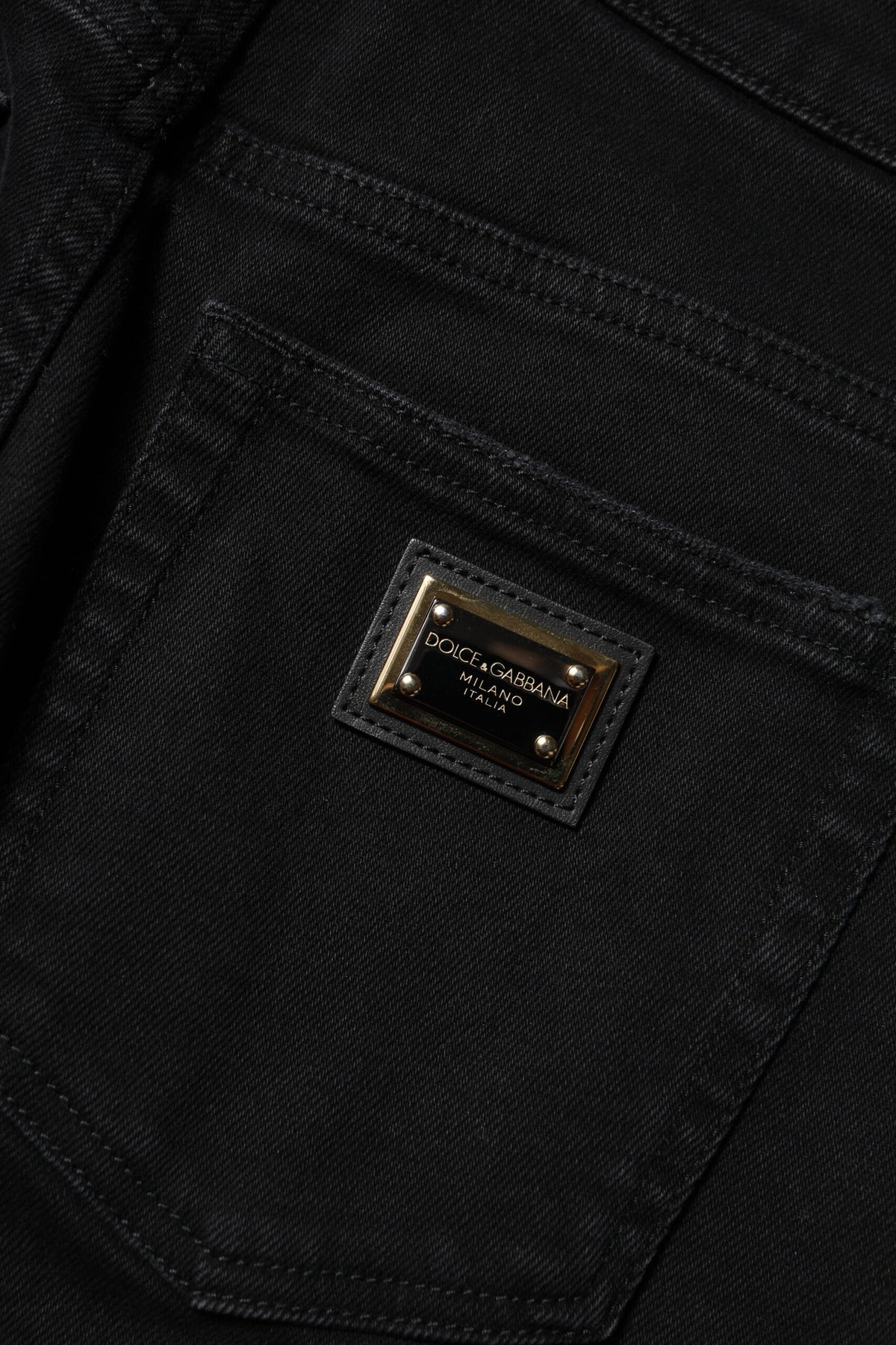 Dolce & Gabbana Black Boyfriend Cotton Flared Denim Jeans