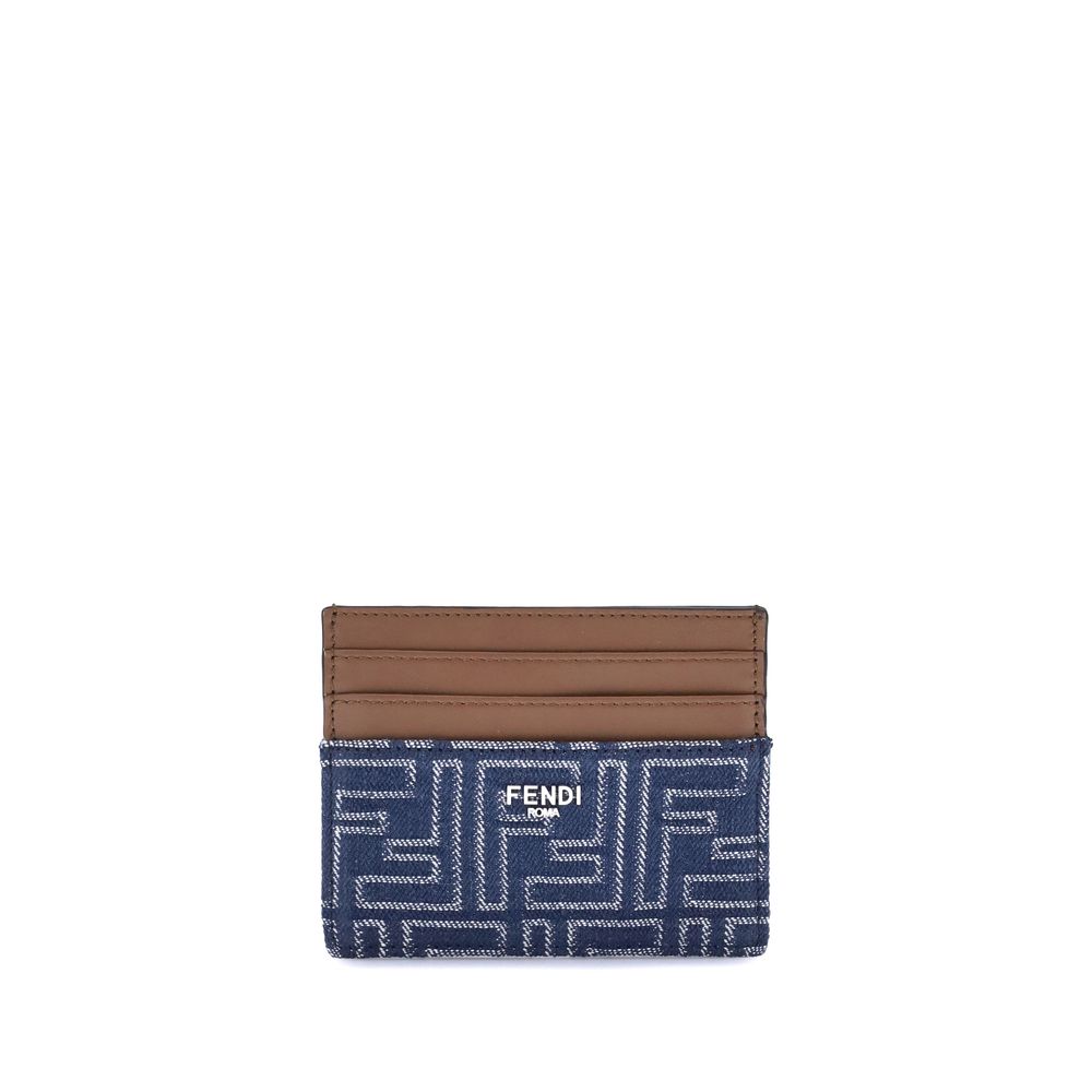 Fendi Blue Fabric Wallet