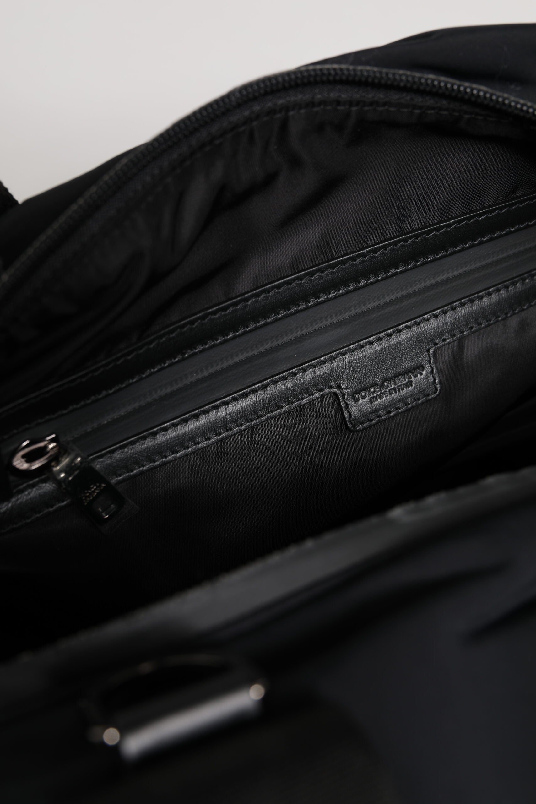 Dolce & Gabbana Black Maroon Hand Shoulder Duffel Travel Bag