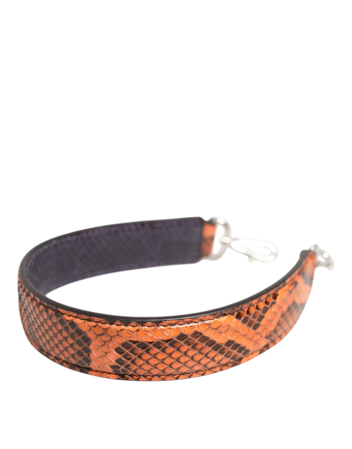 Dolce & Gabbana Orange Exotic Leather Bag Shoulder Strap