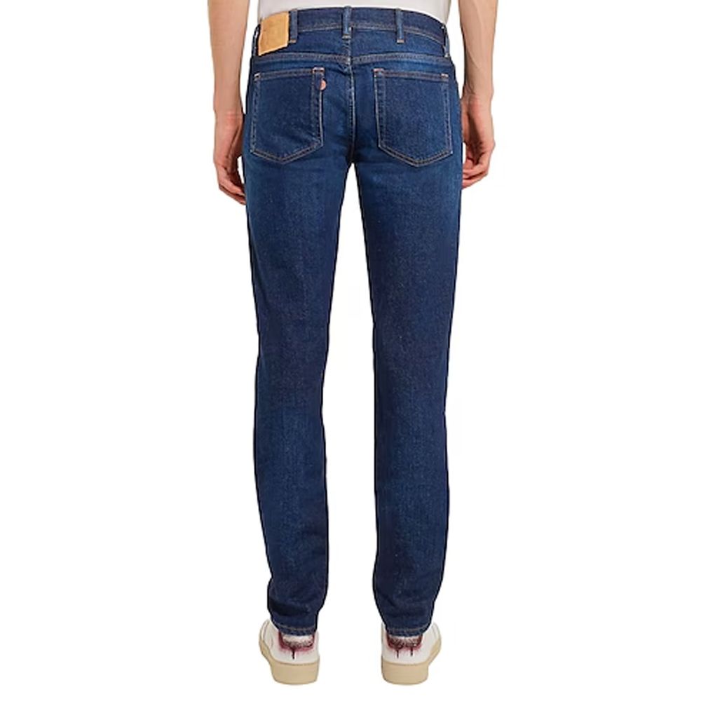 Acne Studios Blue Cotton Skinny Jeans