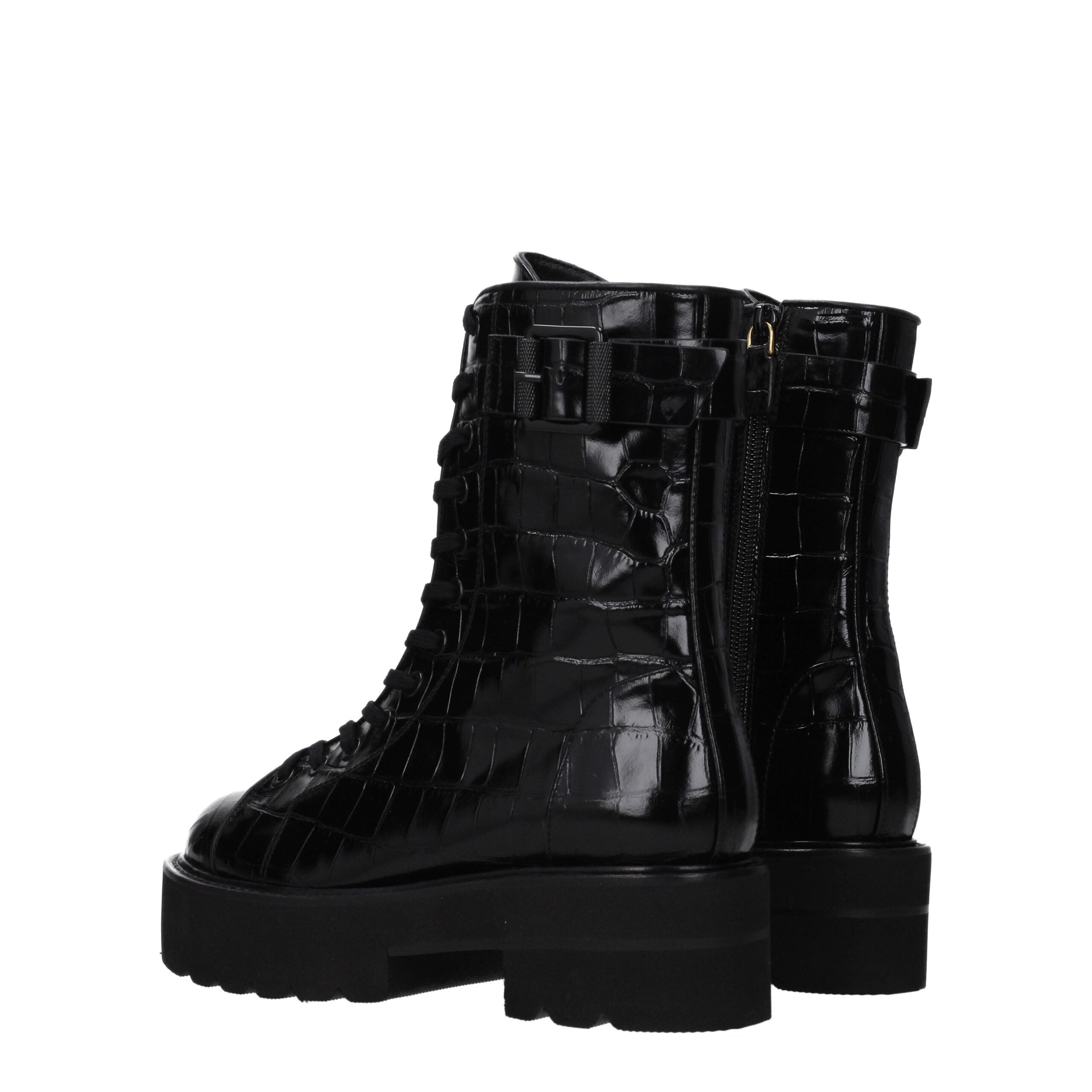 Stuart Weitzman Black Leather Ankle Boots