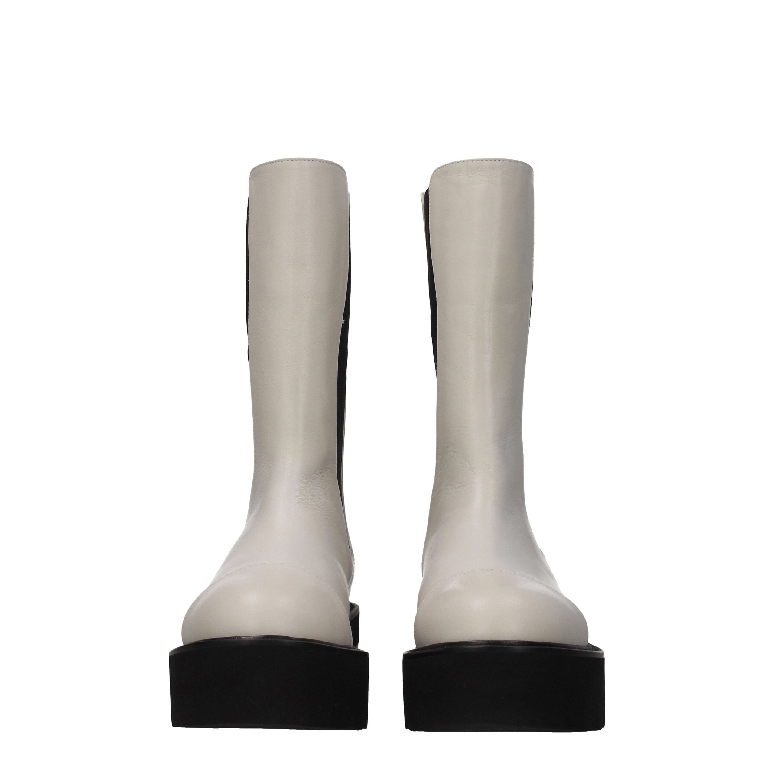 Stuart Weitzman Beige Leather Ankle Boots