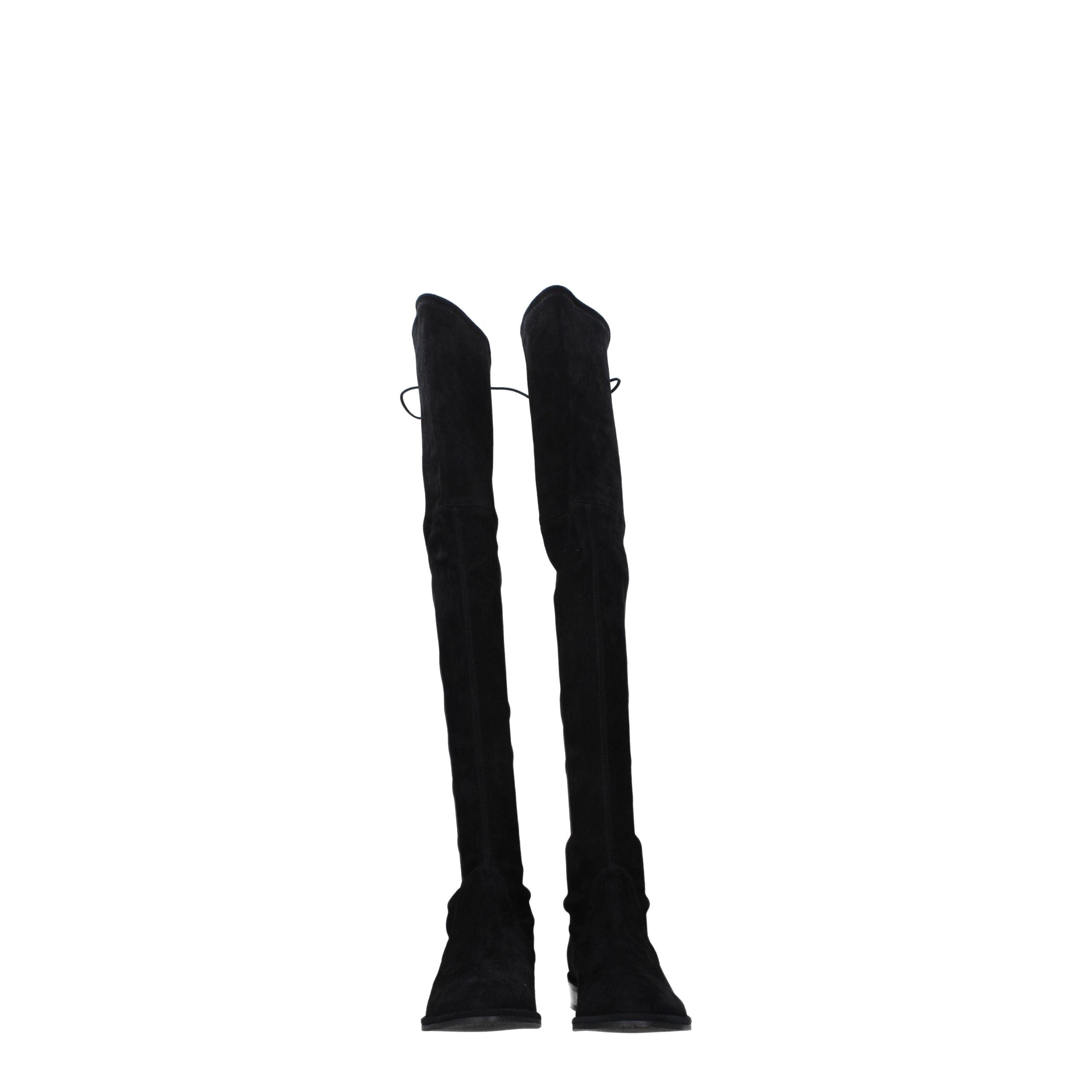 Stuart Weitzman Black Leather Over The Knee