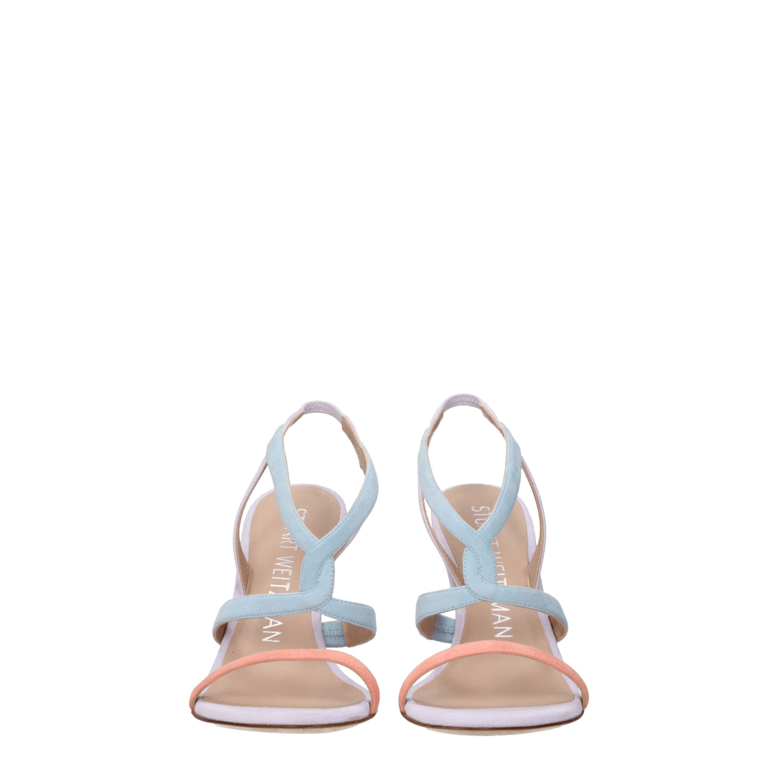 Stuart Weitzman Multicolor Leather Stiletto Heels Sandals
