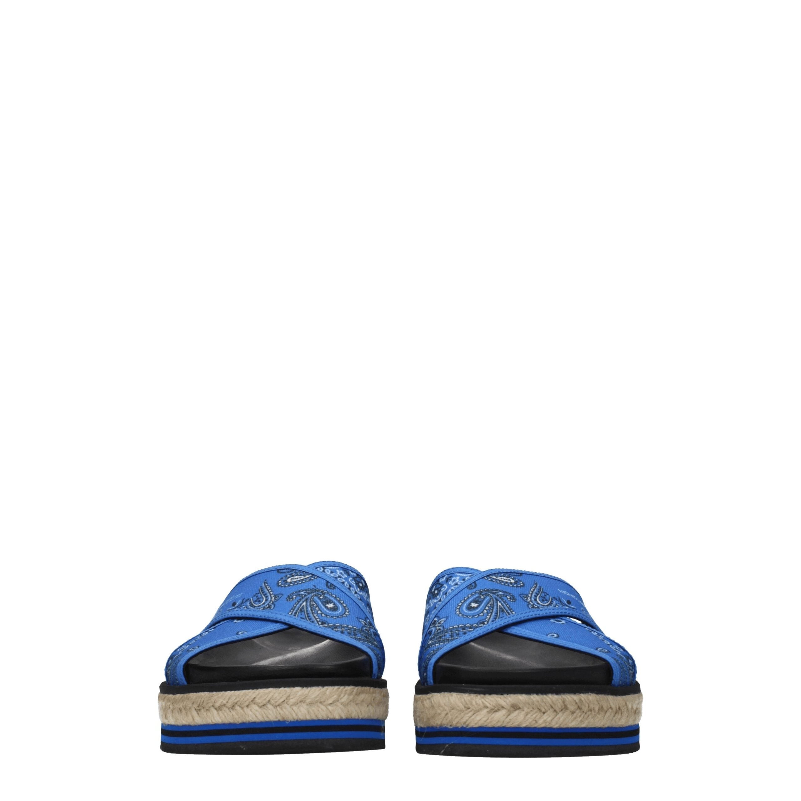 Kenzo Blue Fabric Slippers