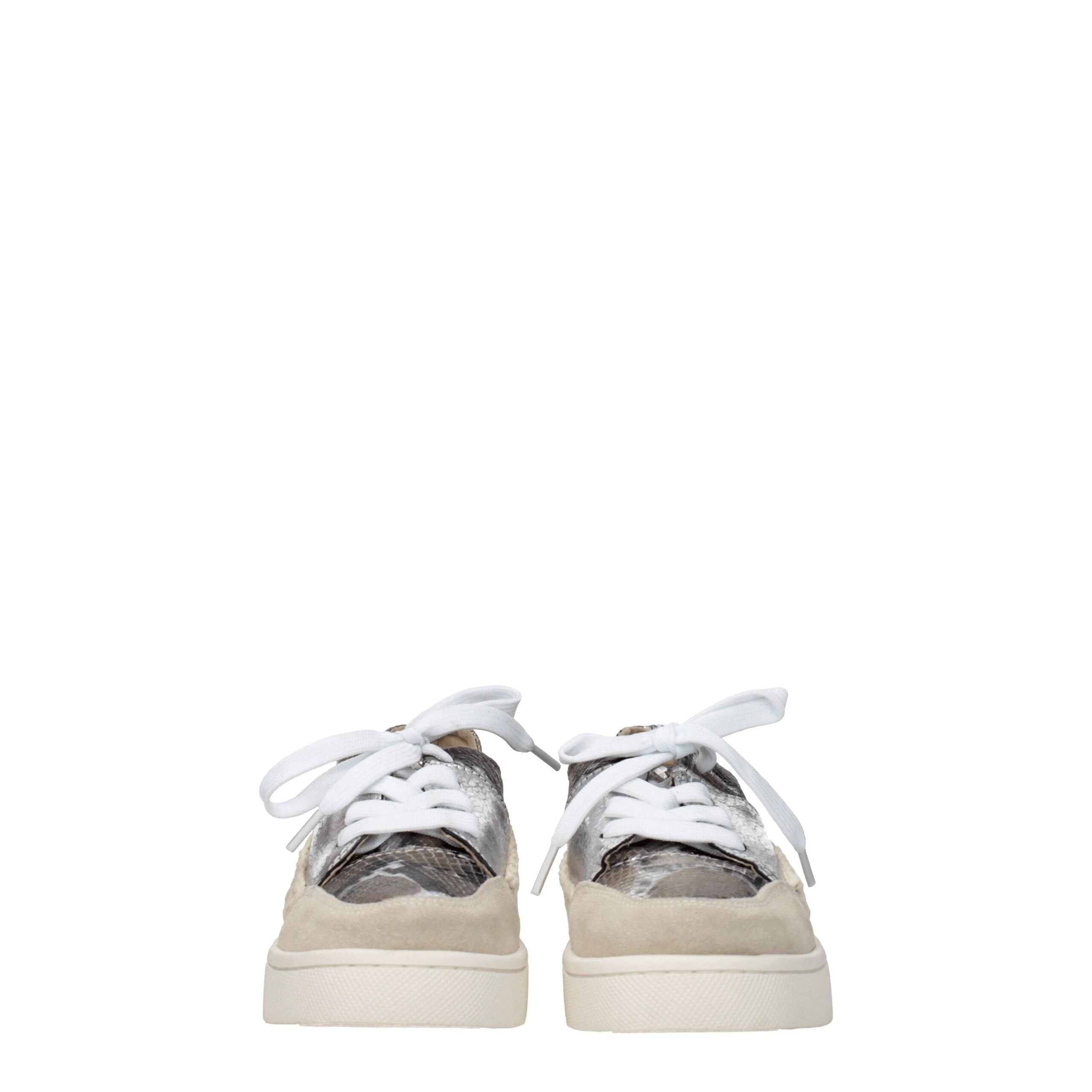 Mou Gray Leather Low Tops