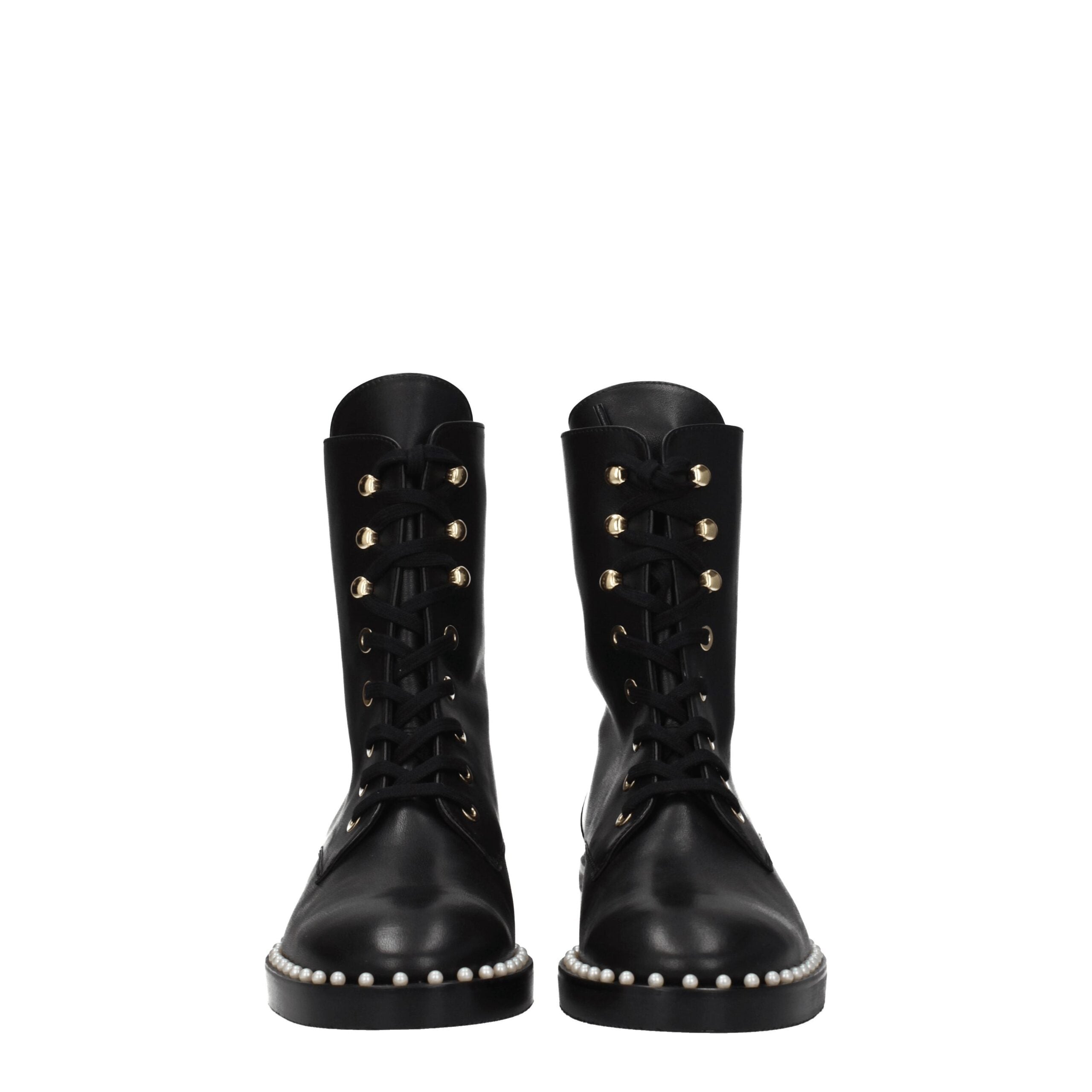 Stuart Weitzman Black Leather Ankle Boots