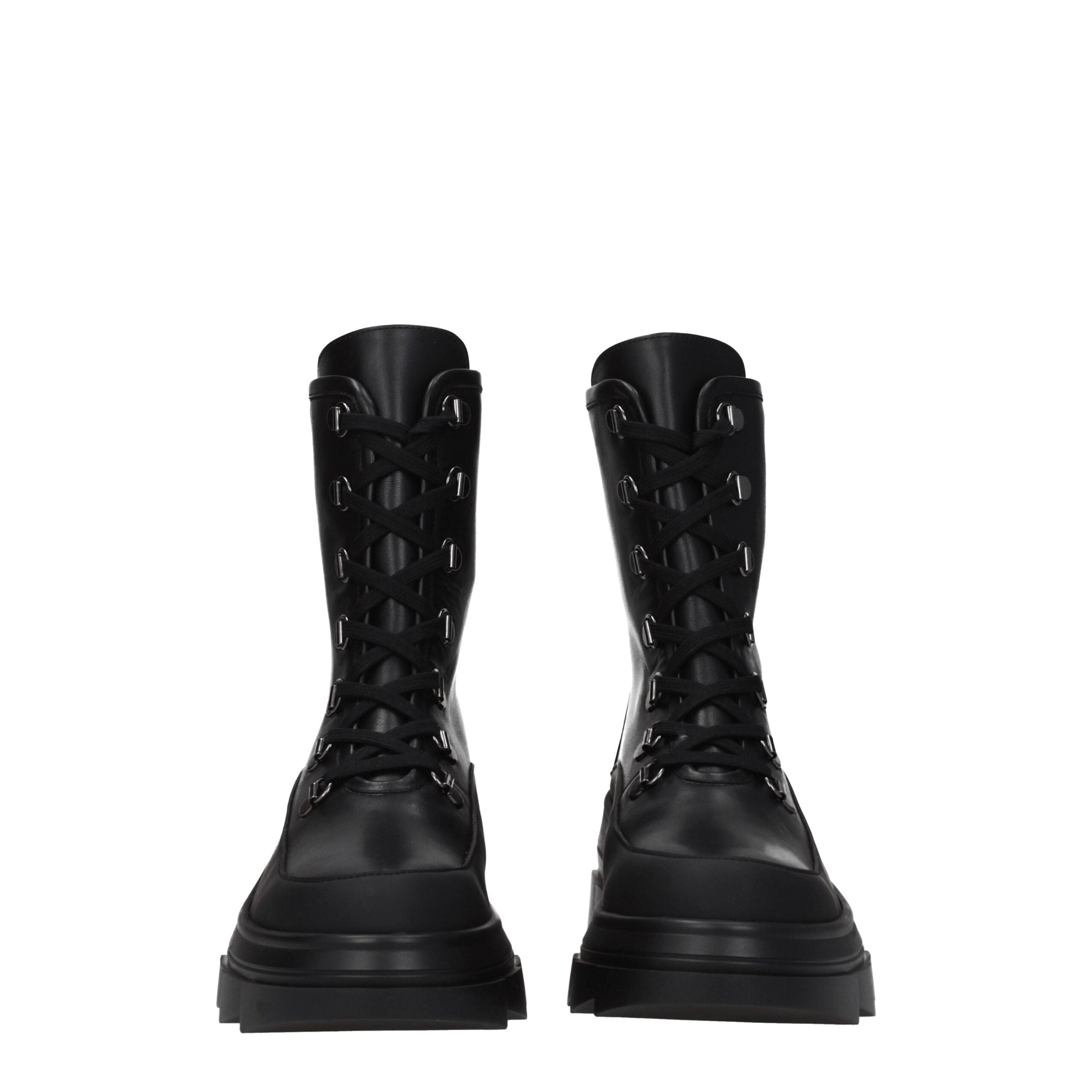 Stuart Weitzman Black Leather Ankle Boots