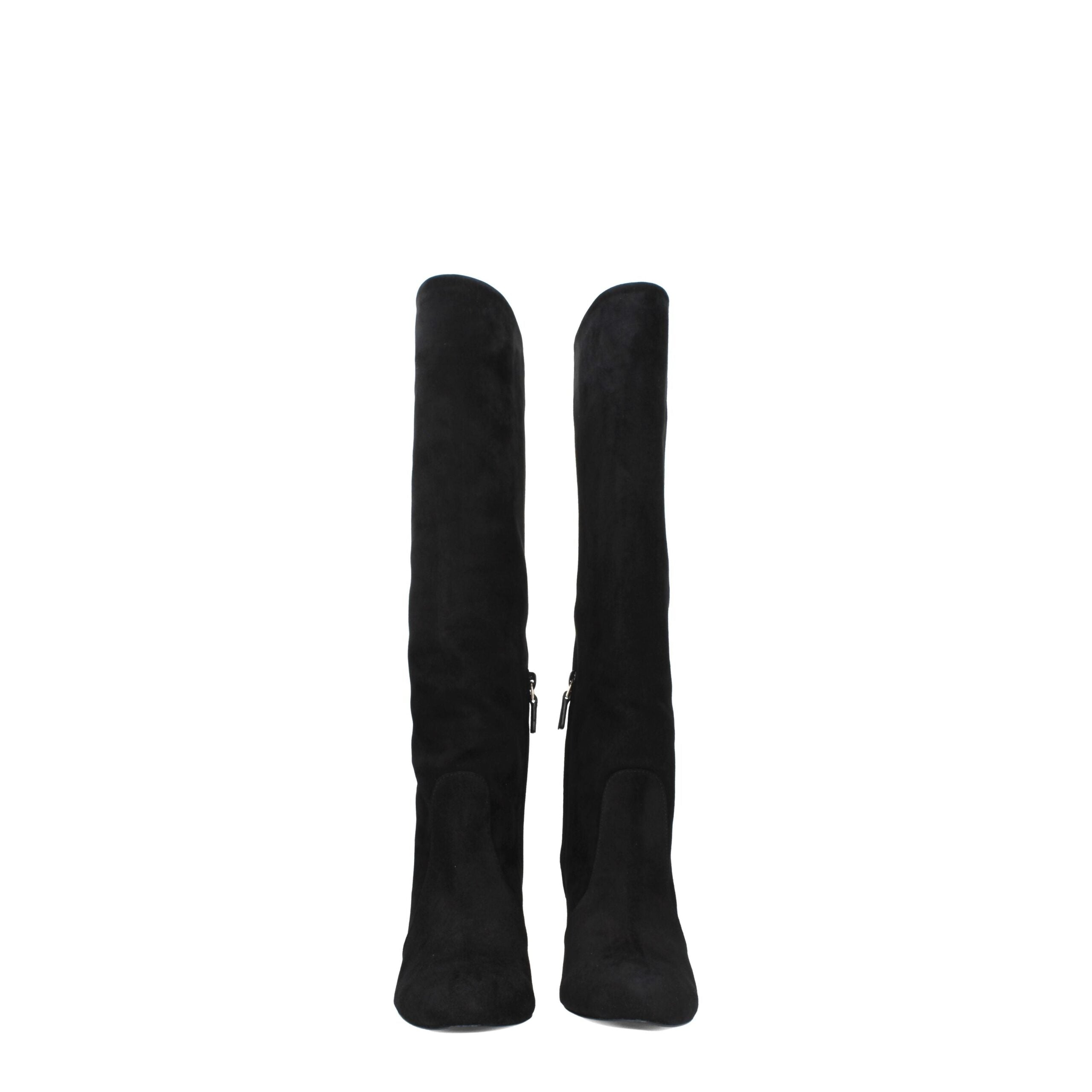 Stuart Weitzman Black Leather High Heel Boots