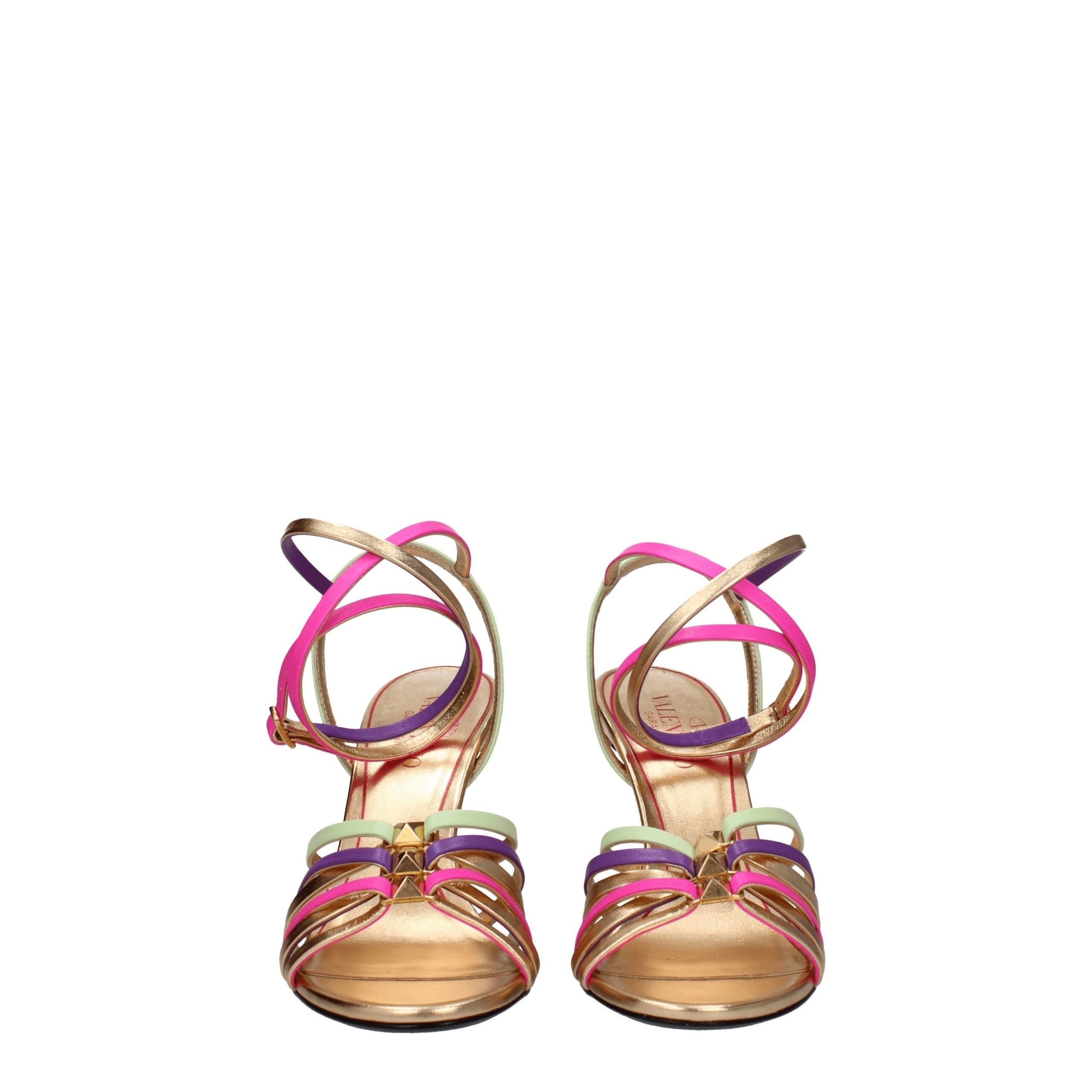 Valentino Garavani Multicolor Leather Stiletto Heels Sandals
