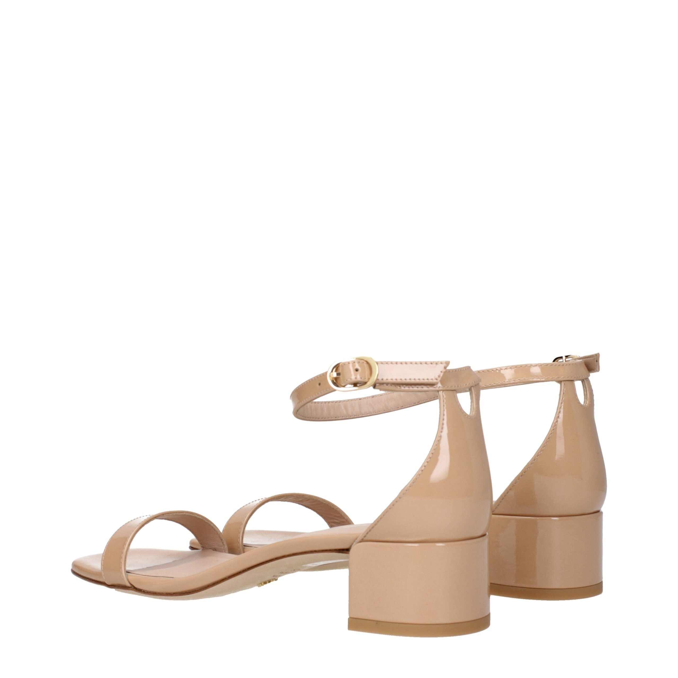 Stuart Weitzman Pink Leather Flat Sandals