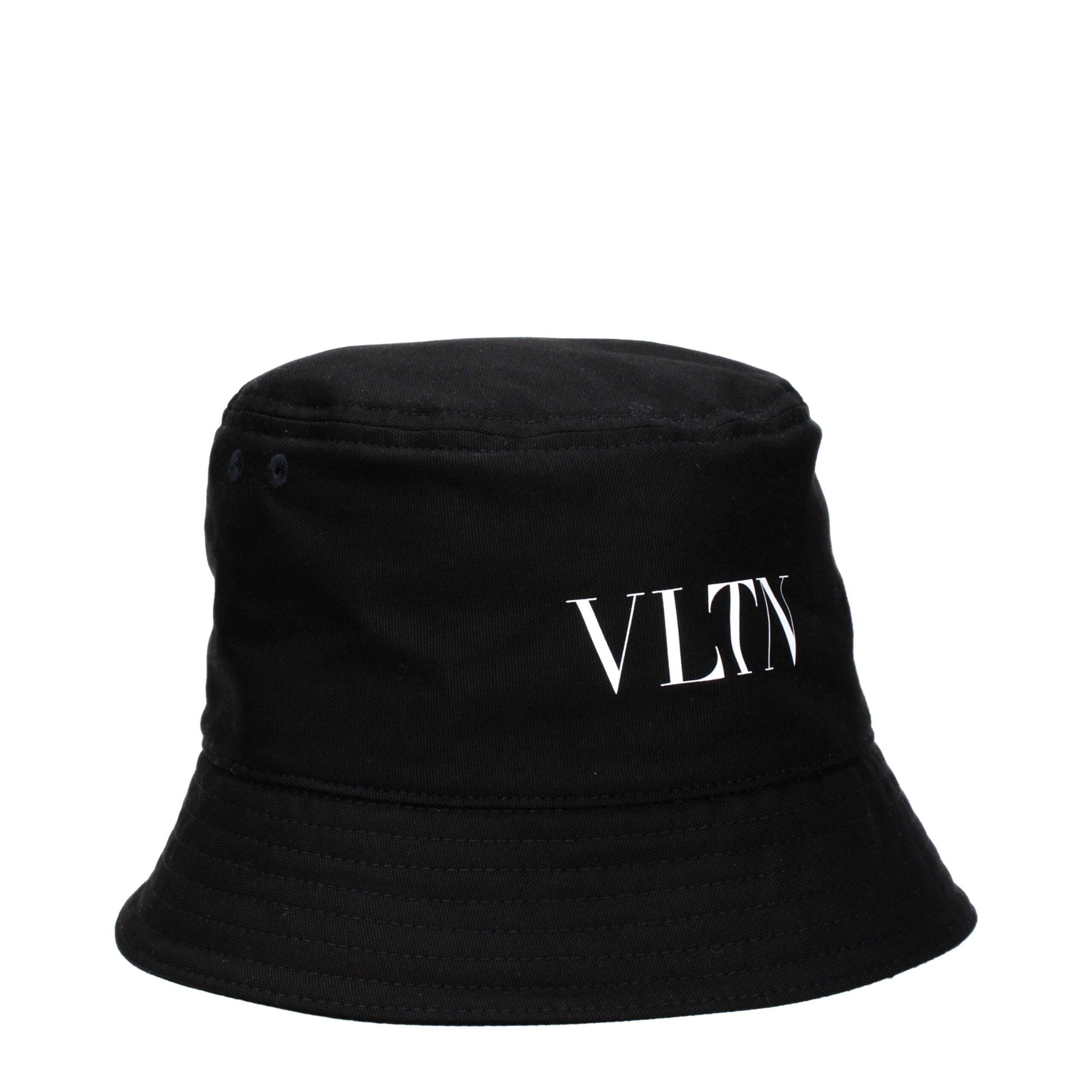 Valentino Garavani Black Cotton Bucket Hat