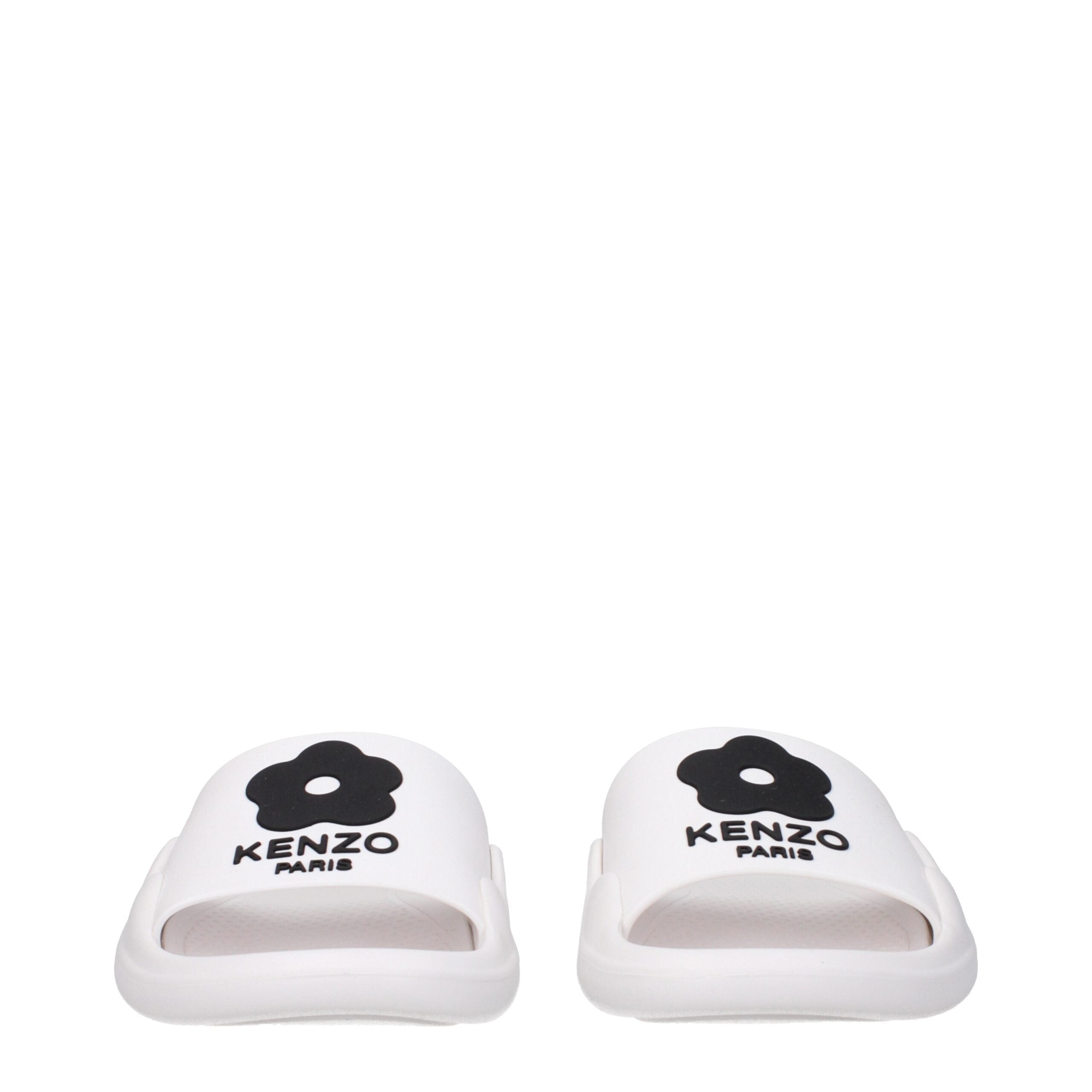 Kenzo White Cotton Slippers