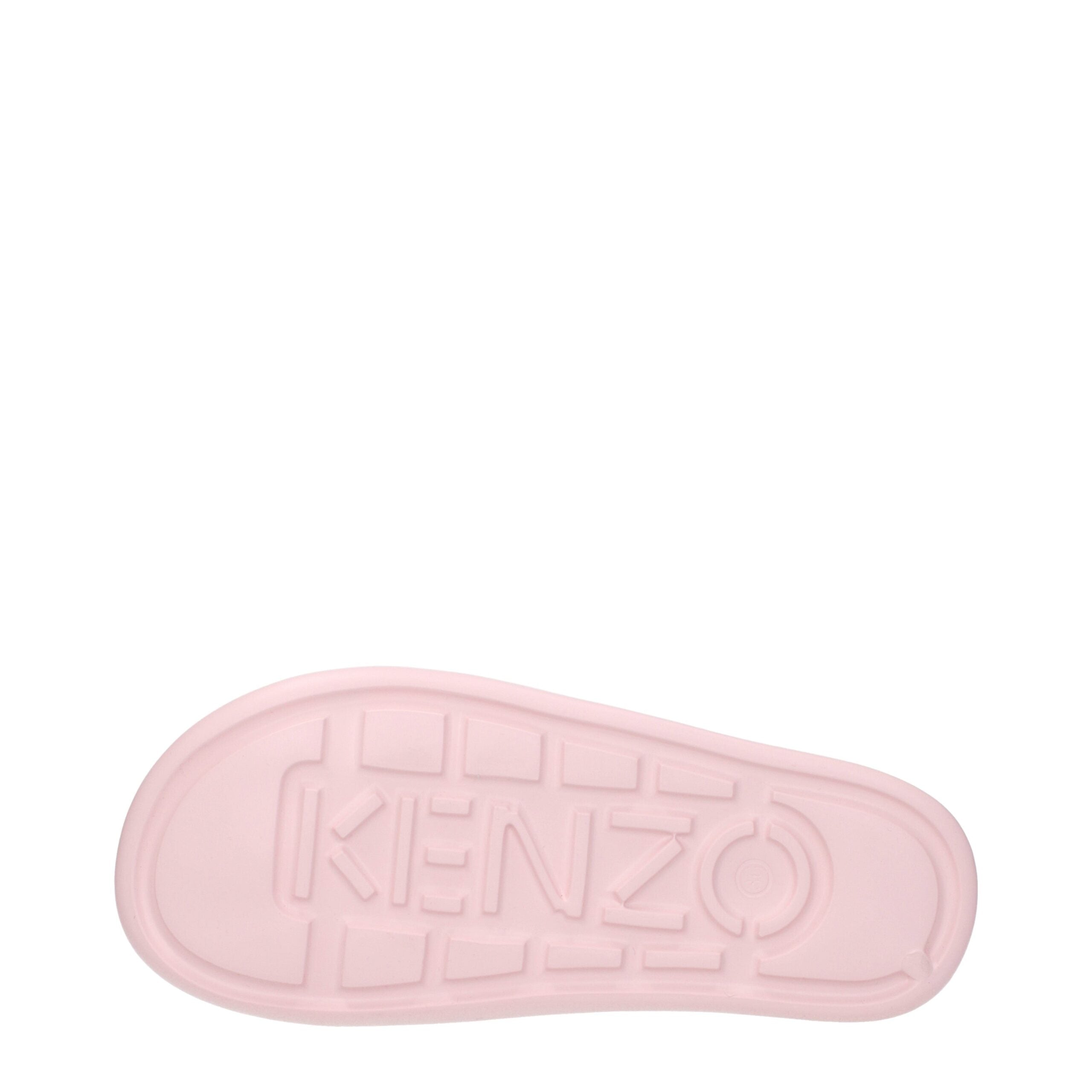Kenzo Pink Cotton Slippers