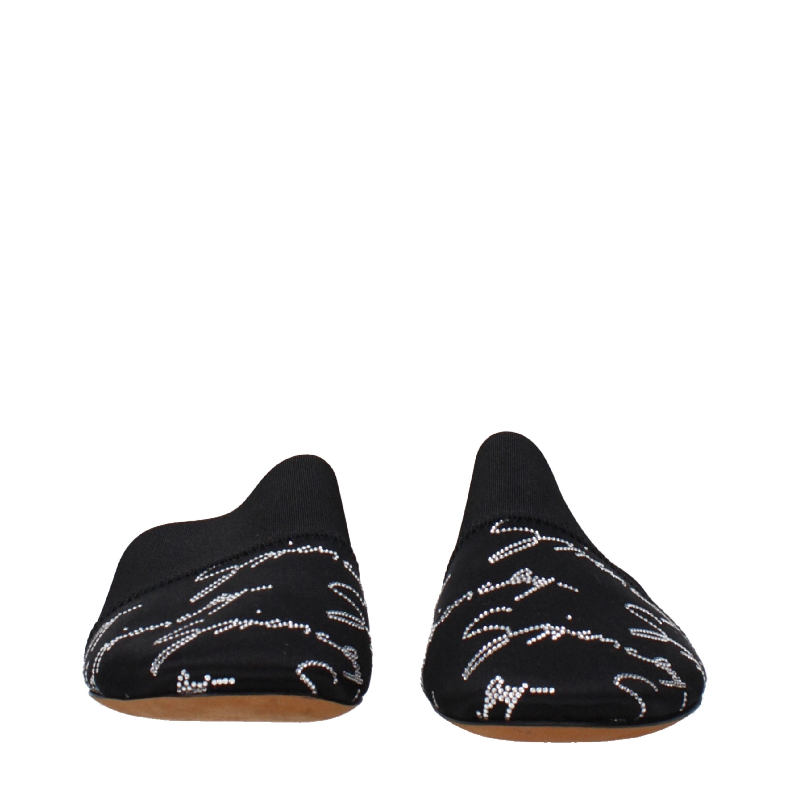 Givenchy Black Satin Slippers