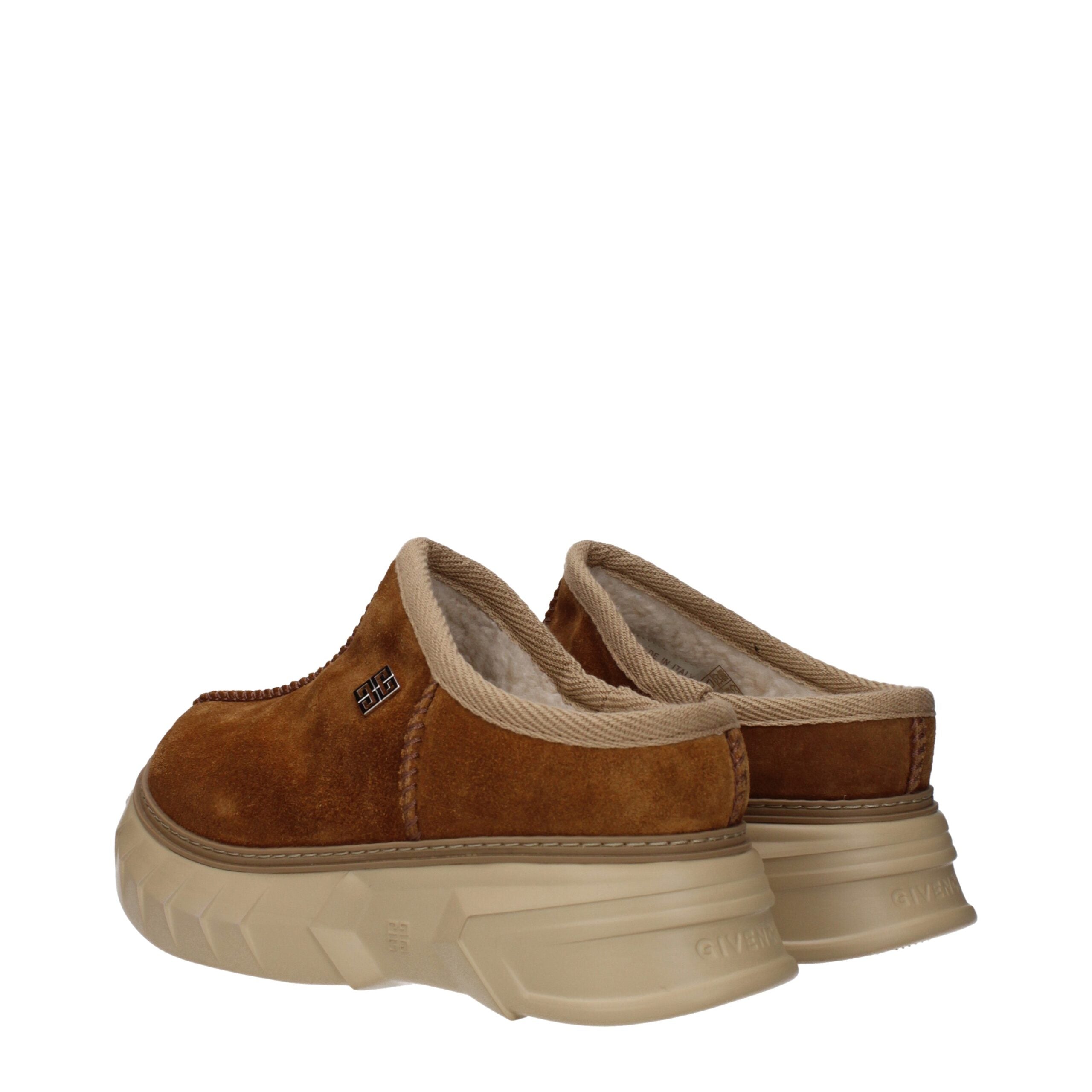 Givenchy Brown Leather Slippers
