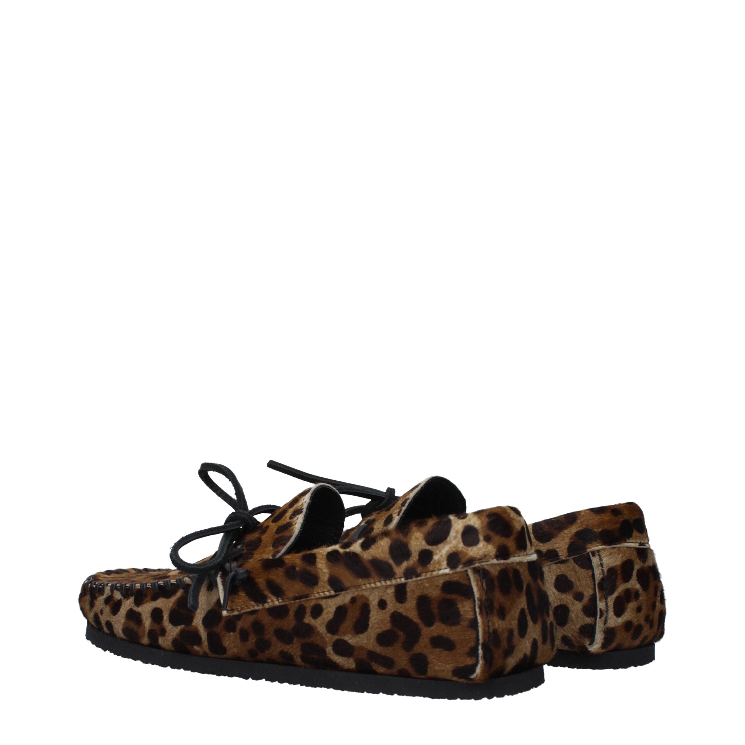 Isabel Marant Brown Horsehair Slip-On Loafers