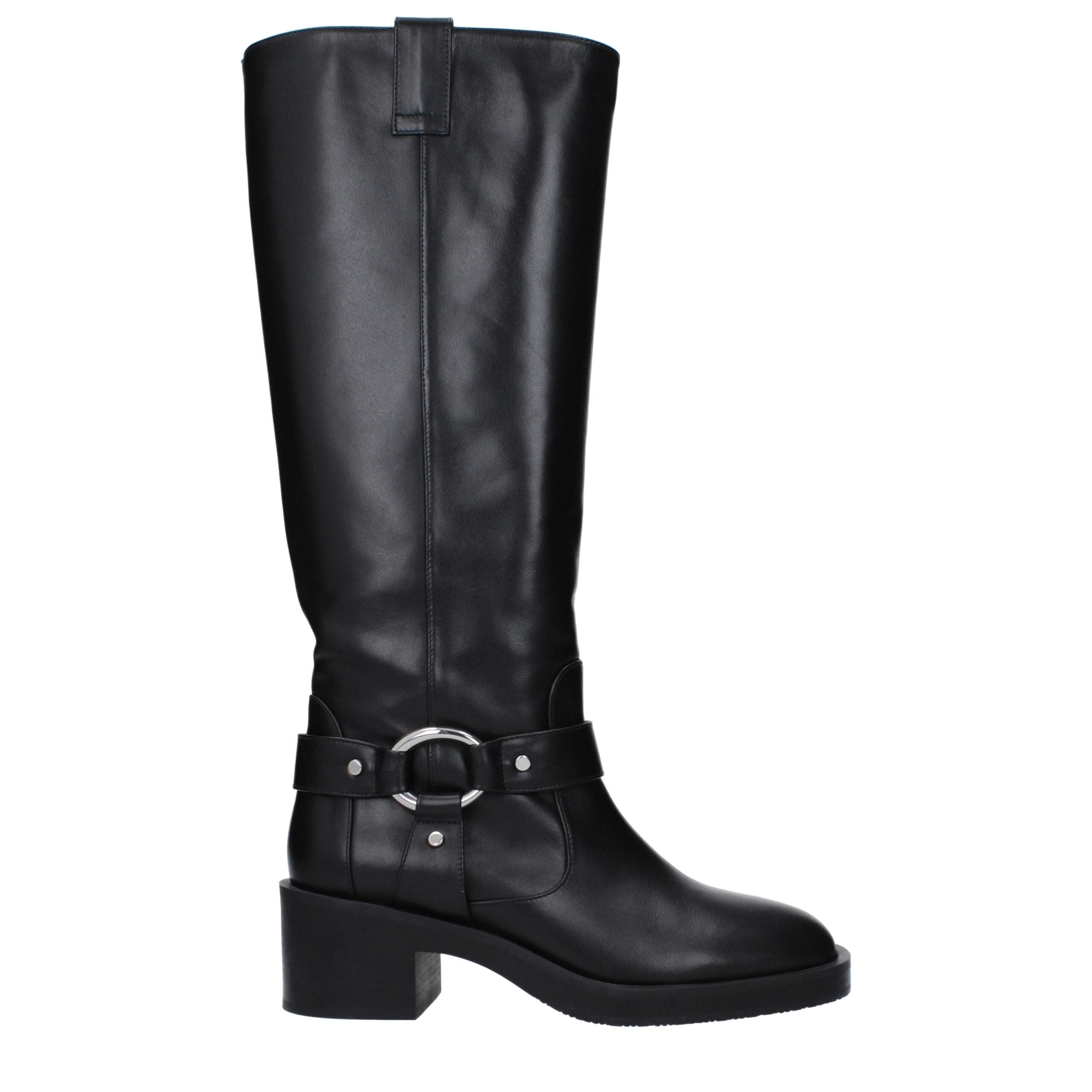 Stuart Weitzman Black Leather High Heel Boots