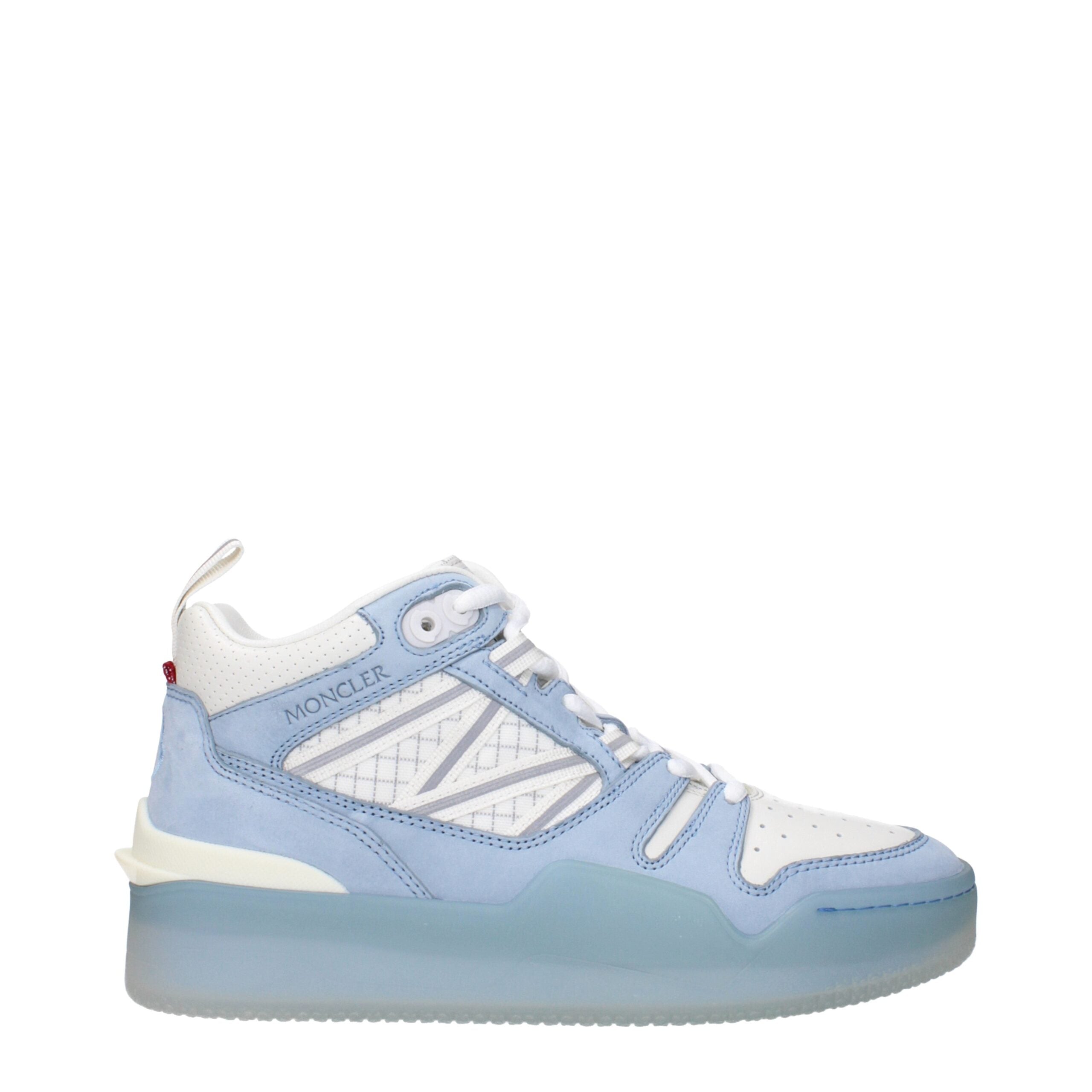 Moncler White Leather High Top