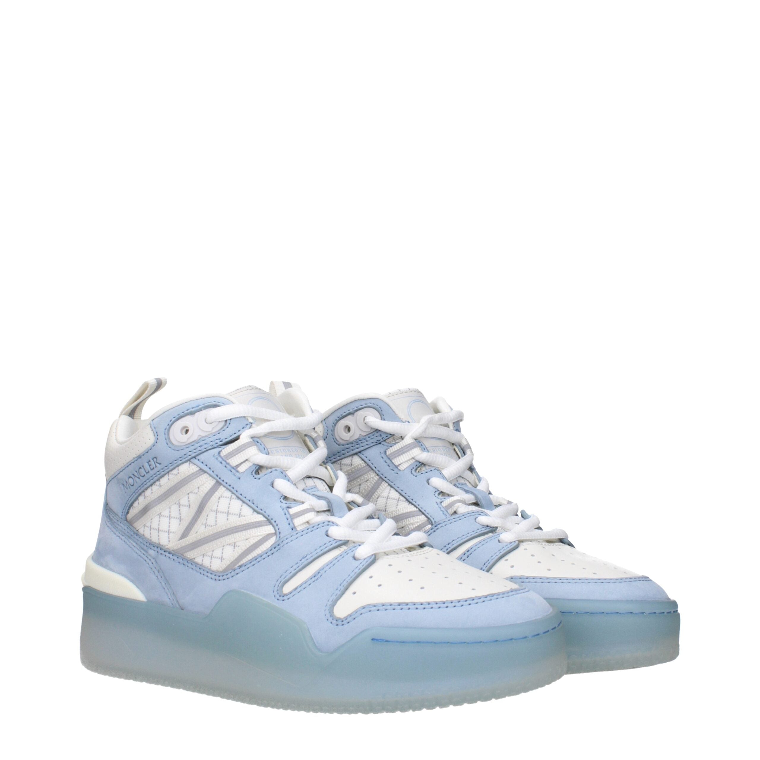 Moncler White Leather High Top