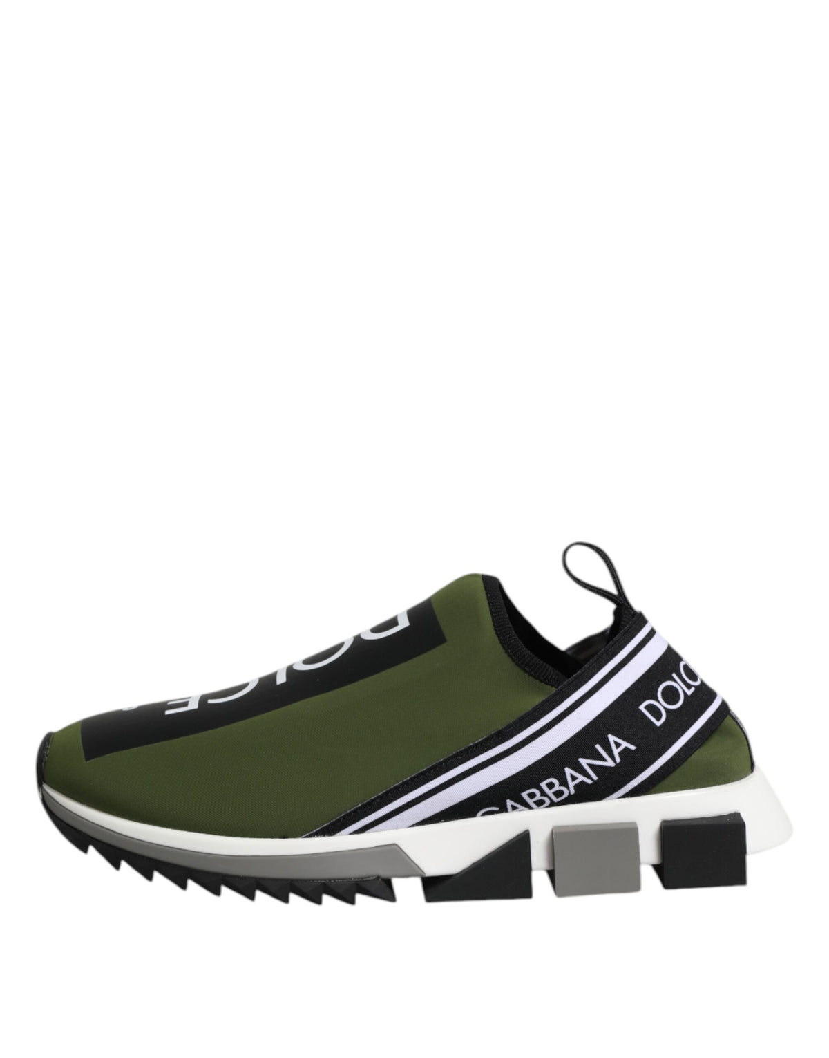Dolce & Gabbana Green Logo Low Top Sorrento Men Sneakers Shoes