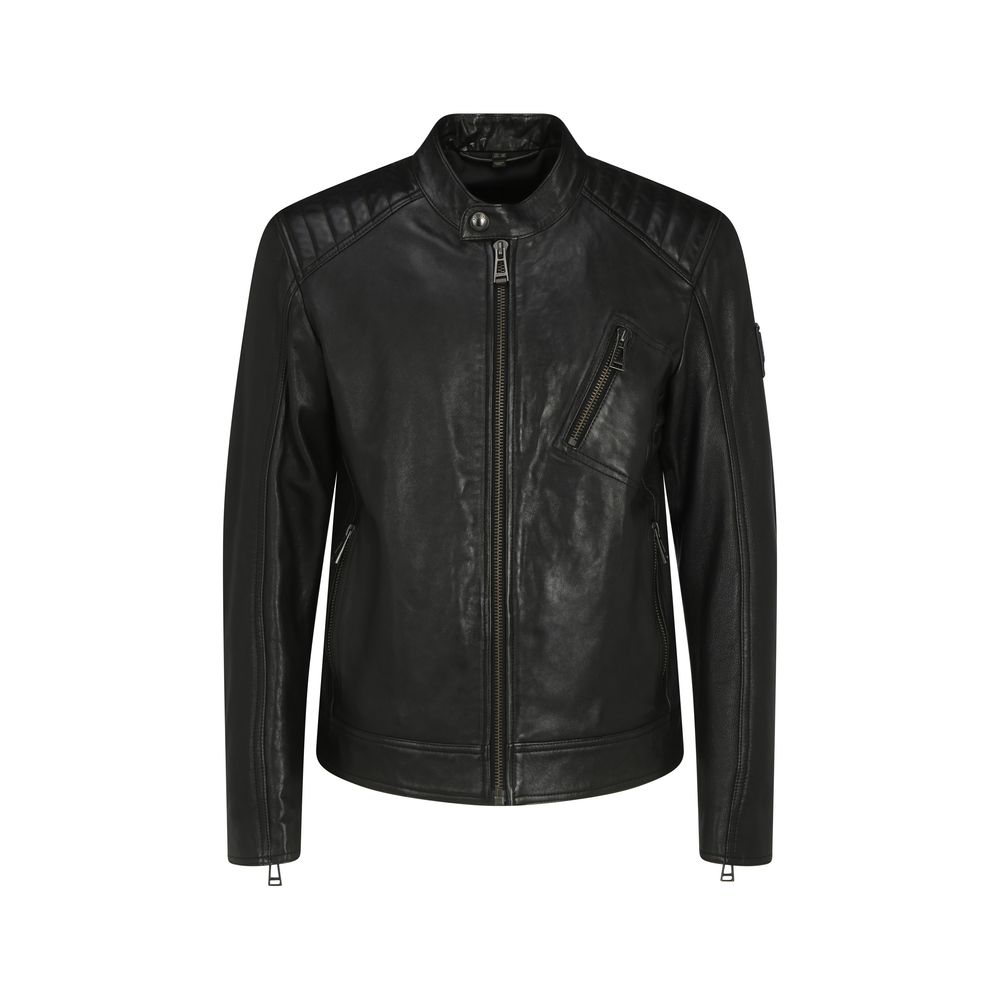 Belstaff Black Lamb Ovis Aries Aries Clothing