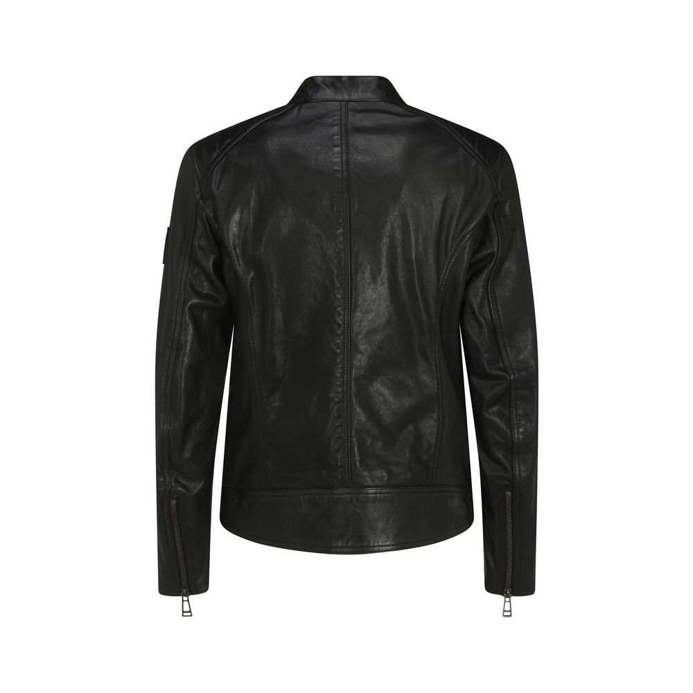 Belstaff Black Lamb Ovis Aries Aries Clothing