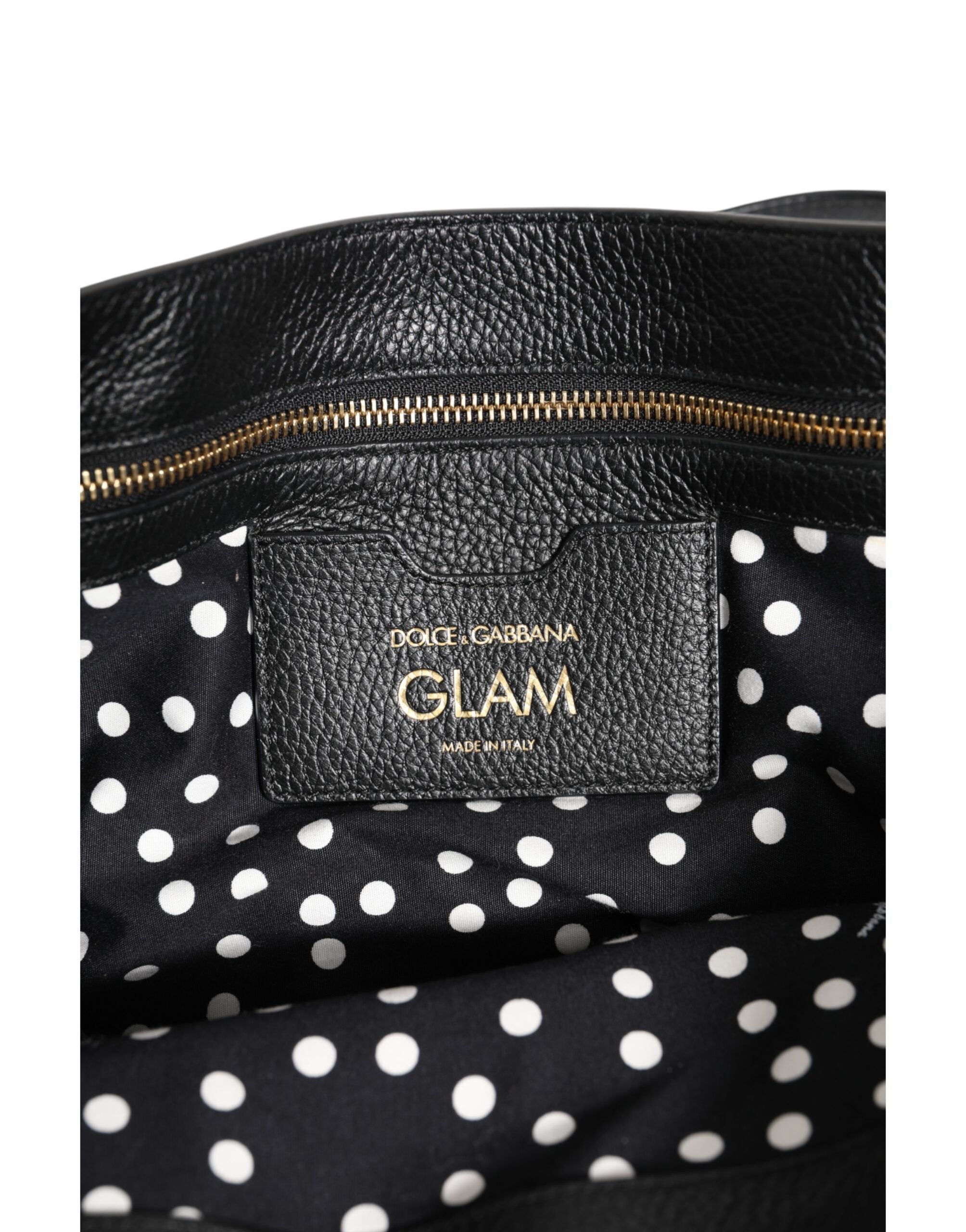 Dolce & Gabbana Brown Leopard GLAM Leather Logo Plaque Tote Bag