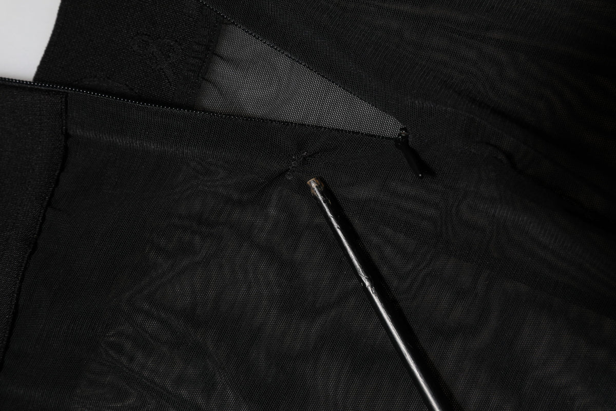 Dolce & Gabbana Black Nylon Leggings Stretch Pants