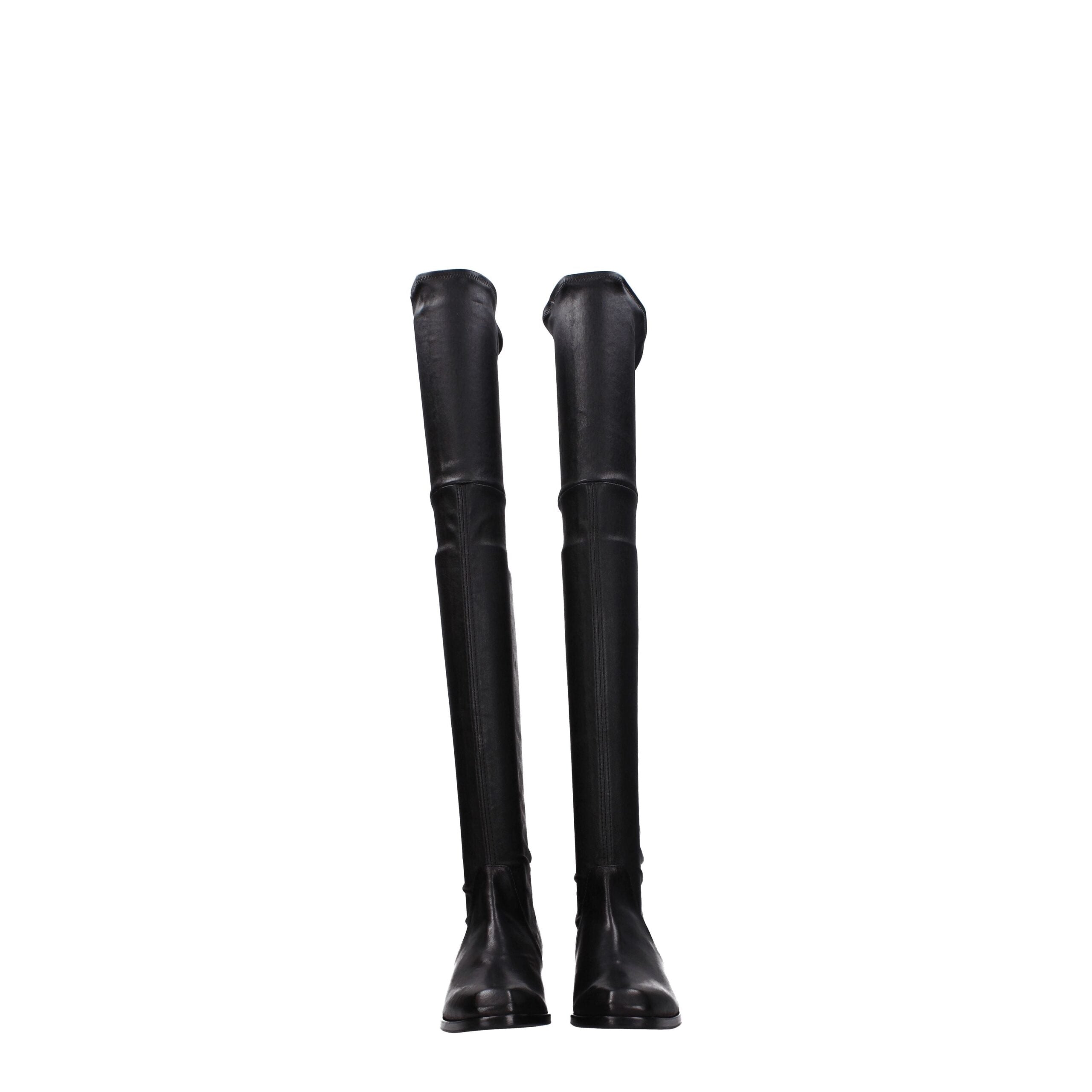 Parallèle Black Leather Over The Knee