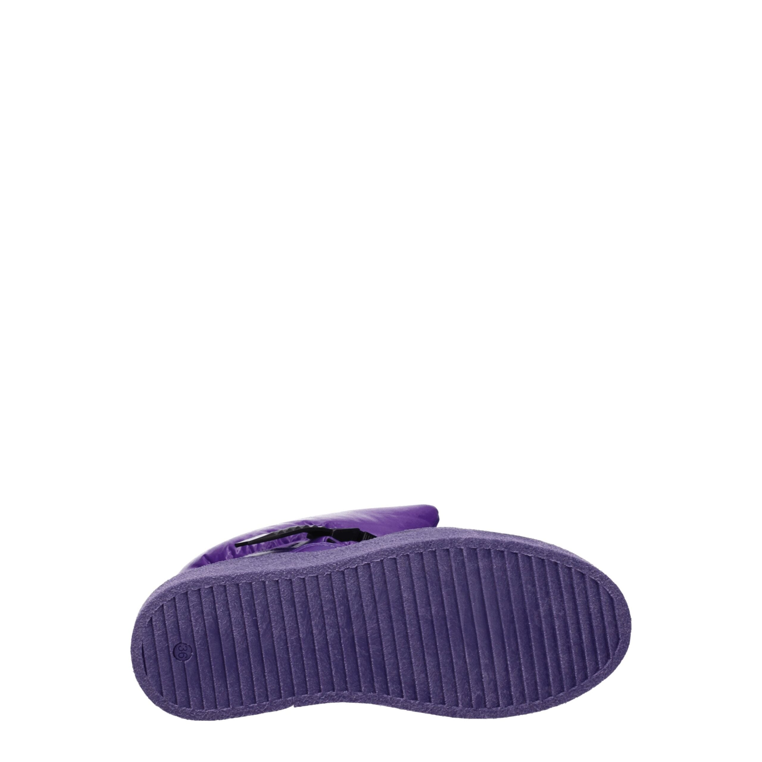 Khrisjoy Purple Polyester Ankle Boots