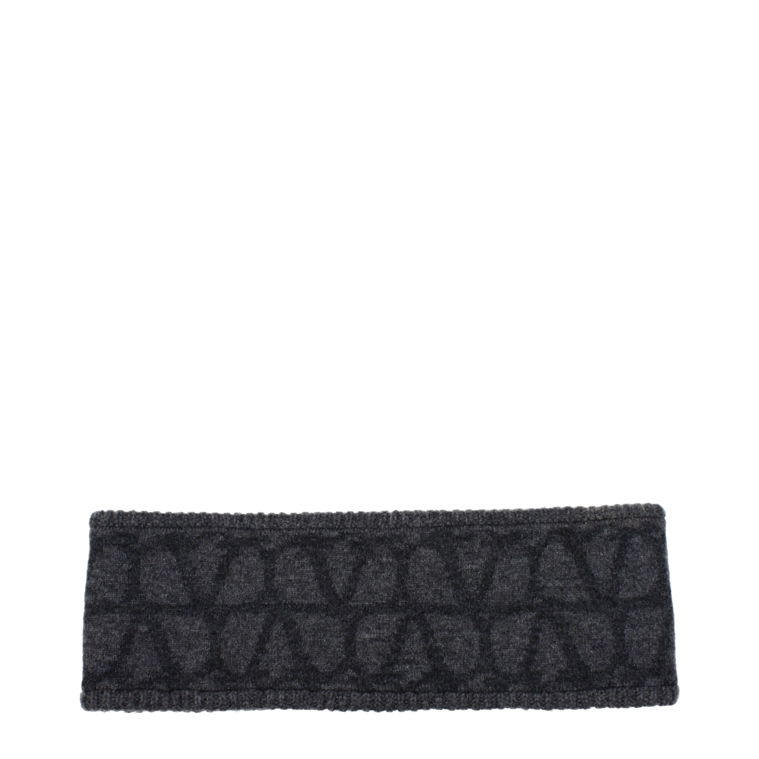 Valentino Garavani Gray Wool Headband