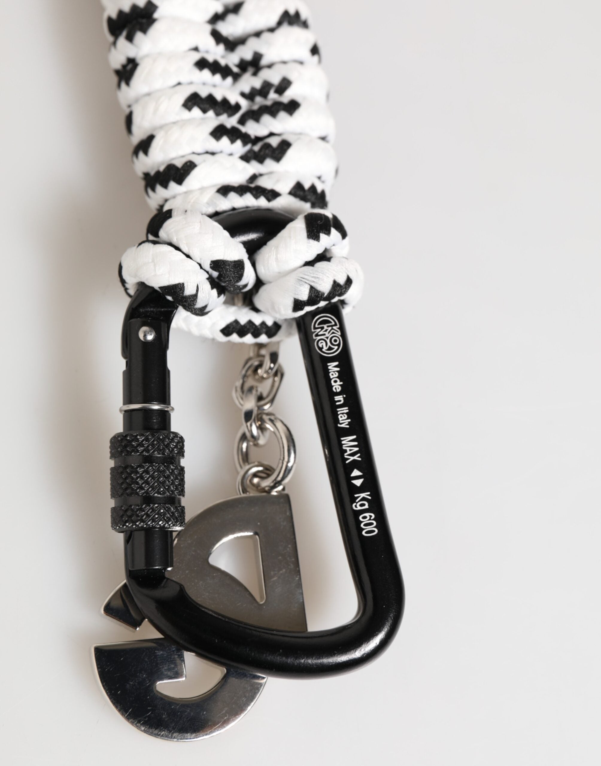 Dolce & Gabbana Multicolor Polyester Tape String DG Logo Keychain Keyring