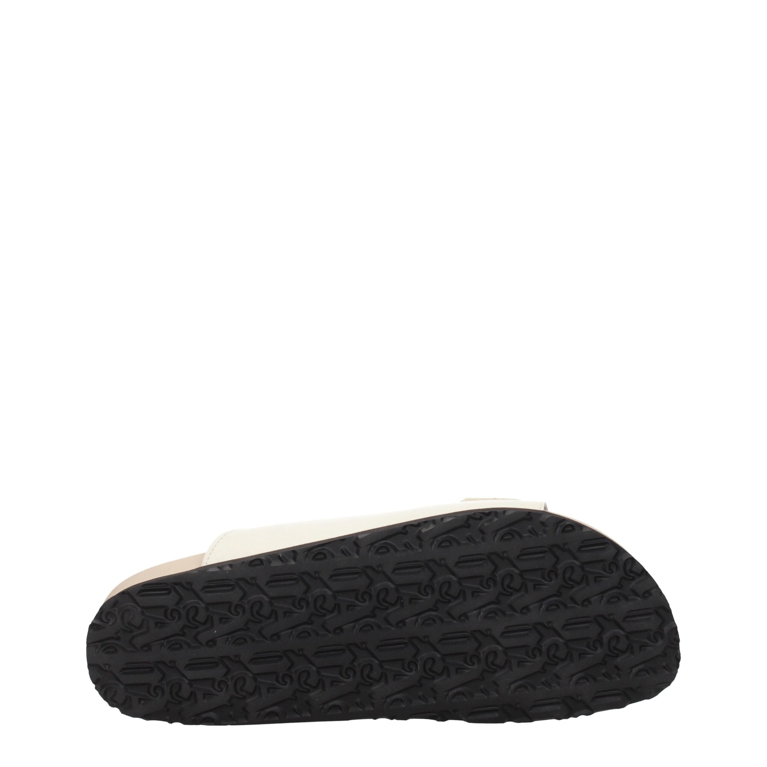 Palm Angels Beige Leather Slippers