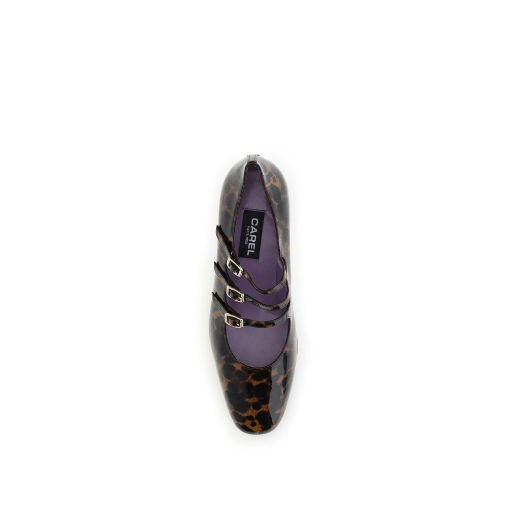 Carel Paris Kina Mary Jane Pumps leopardate