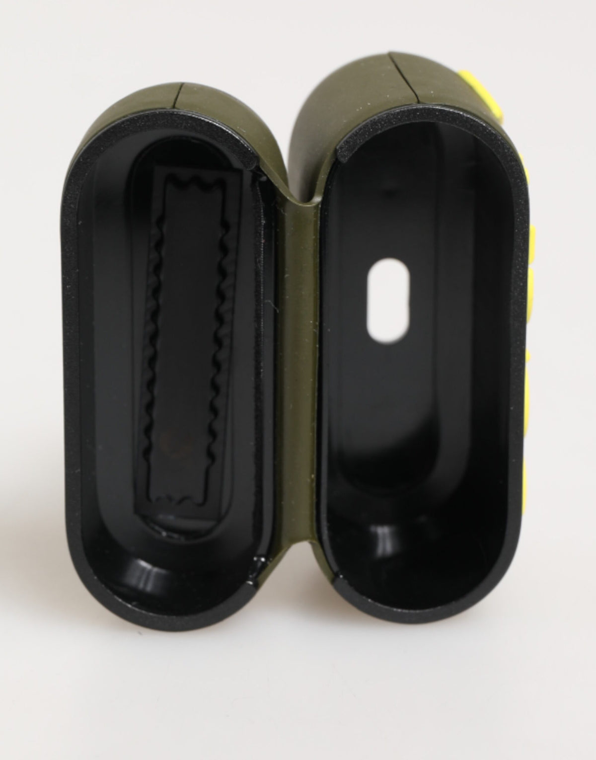 Dolce & Gabbana Army Green Rubber Logo Embossed Accessory Airpods Case