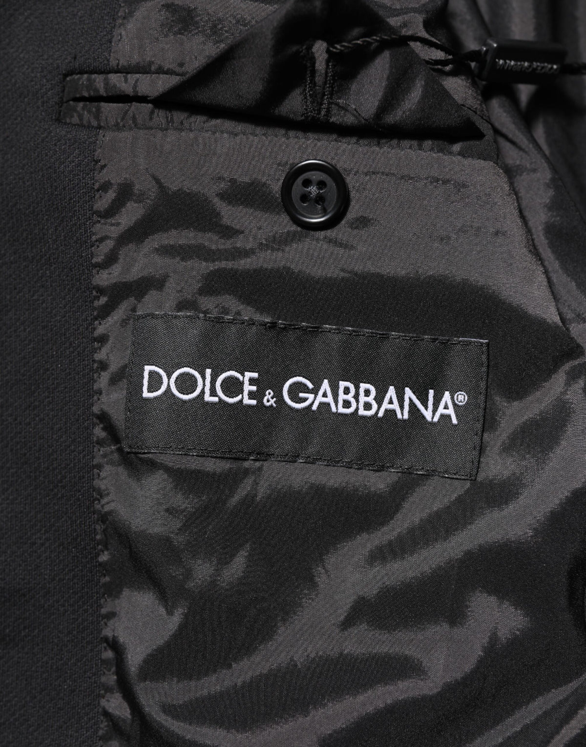 Dolce & Gabbana Dark Blue Cotton Men Jacket Coat Blazer Suit